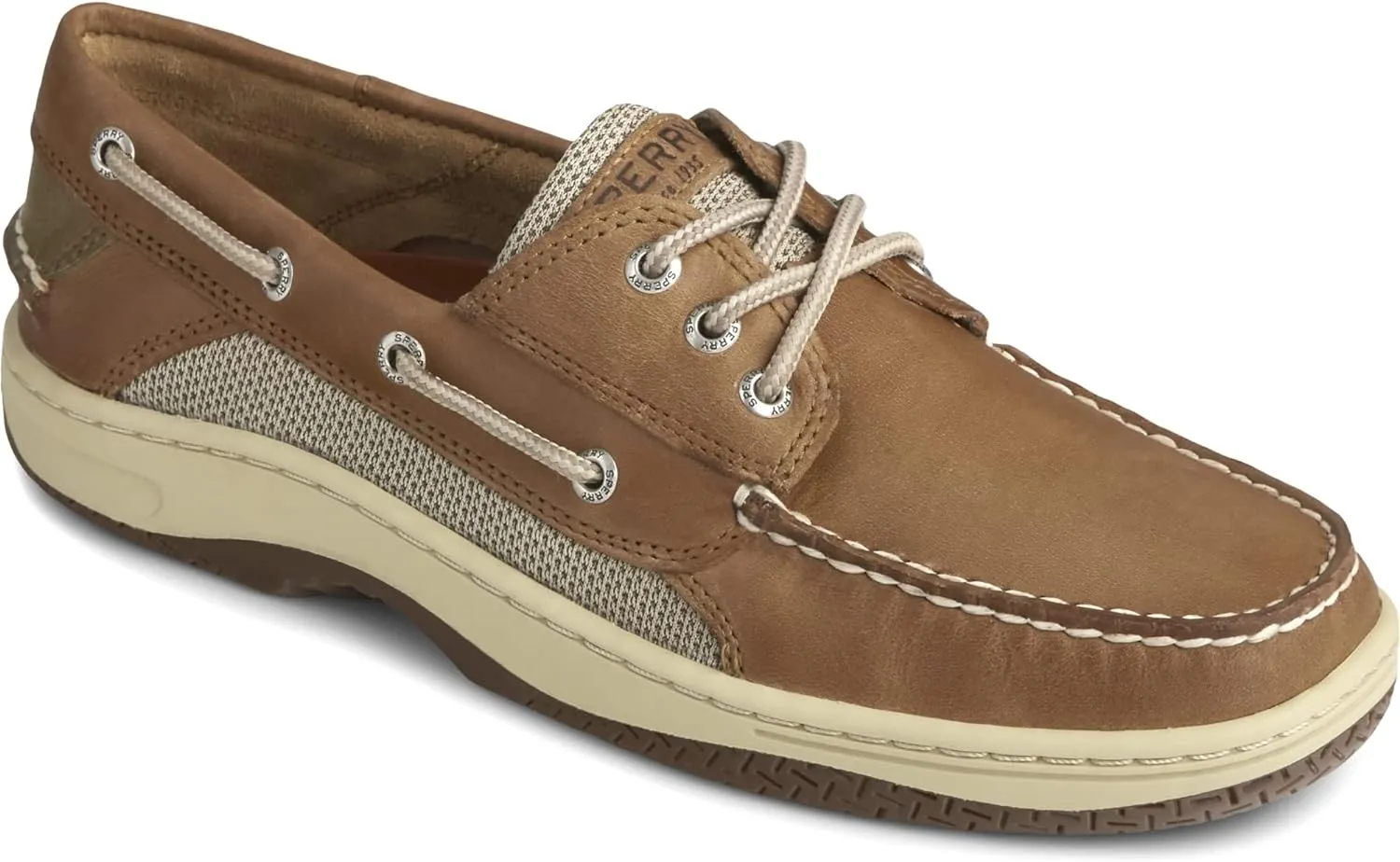 0799320 Sperry Billfish 3-Eye Boat Shoe Men's Lace up Casual Shoes DARK TAN 10 - Like New