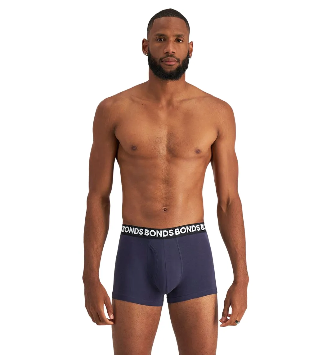12 X Bonds Mens Everyday Trunks Underwear Grey / Black / Blue Undies