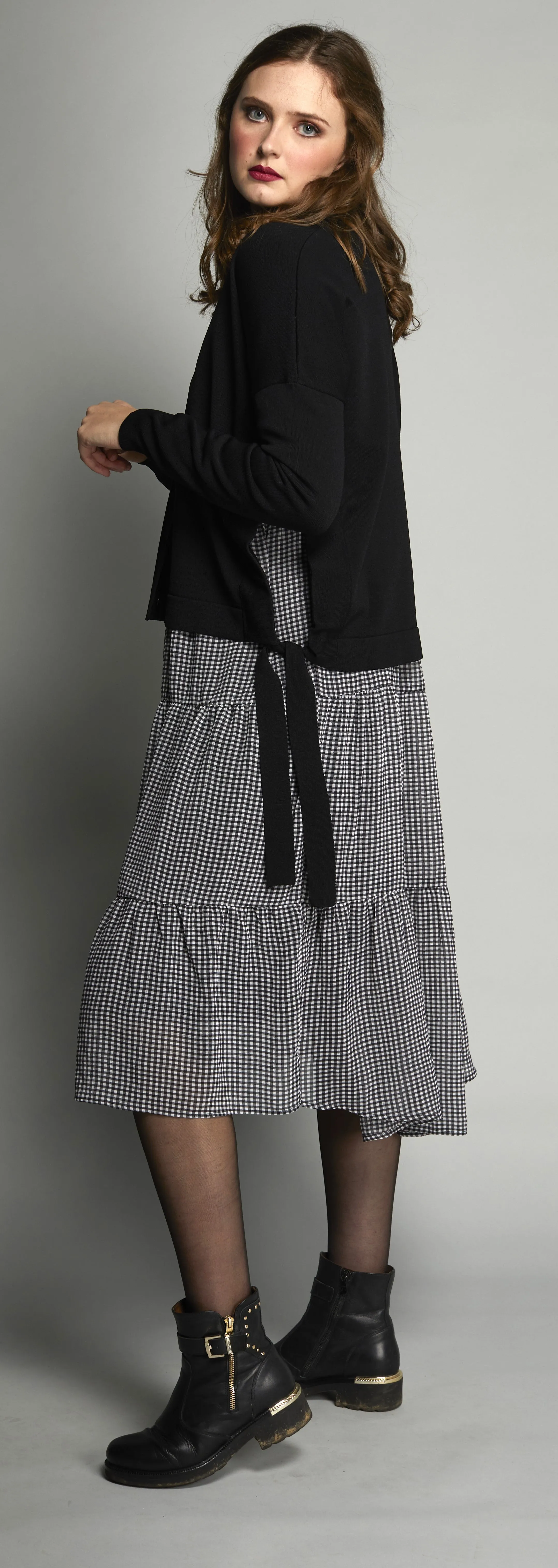2080 - Wendy Dress - Black Check