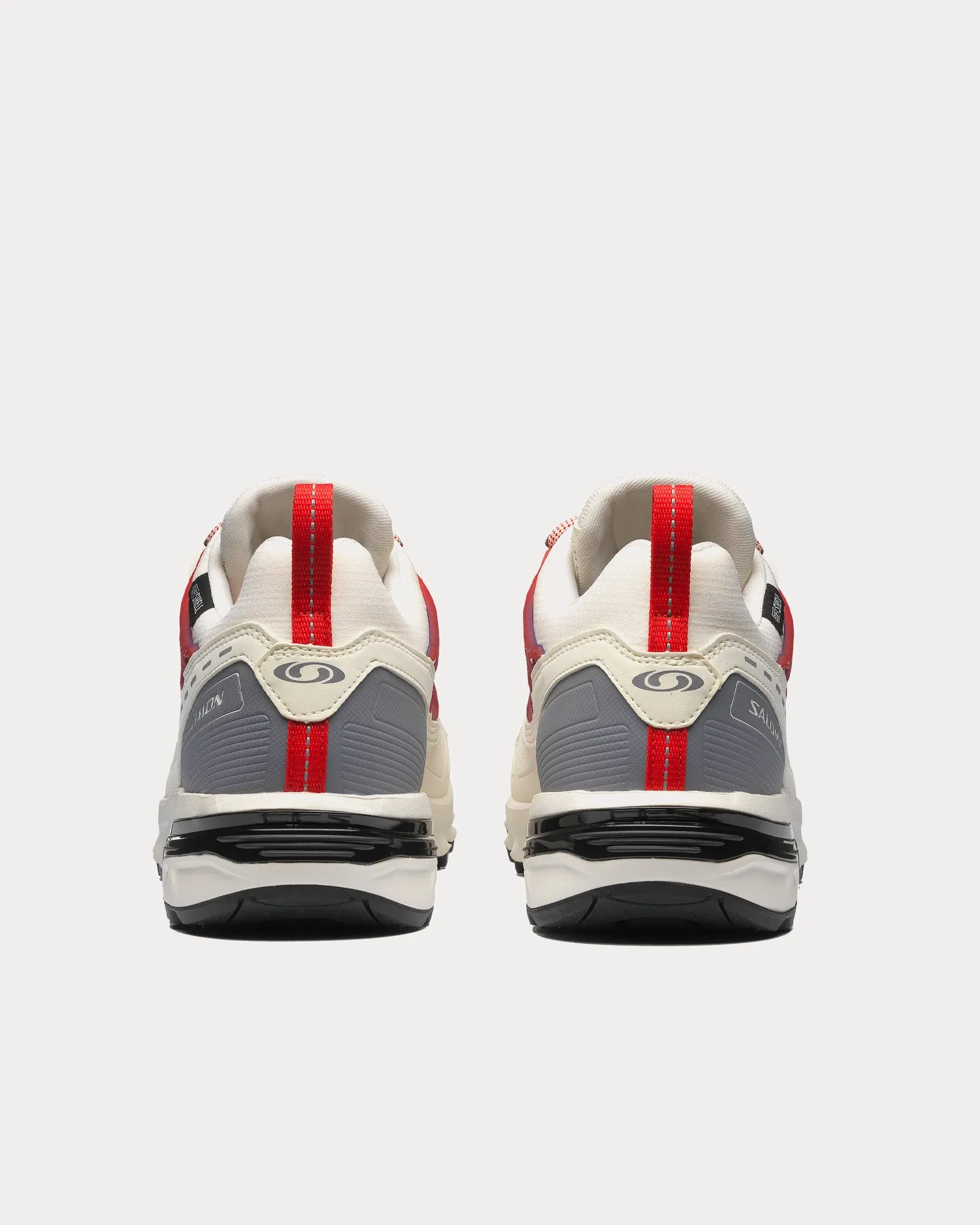ACS   Climasalomon Vanilla Ice / Quicksilver / High Risk Red Low Top Sneakers