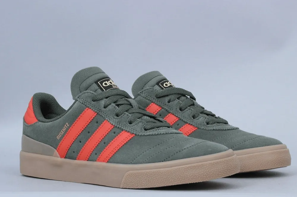 adidas Busenitz Vulc Shoes Base Green / Raw Amber / Gum4