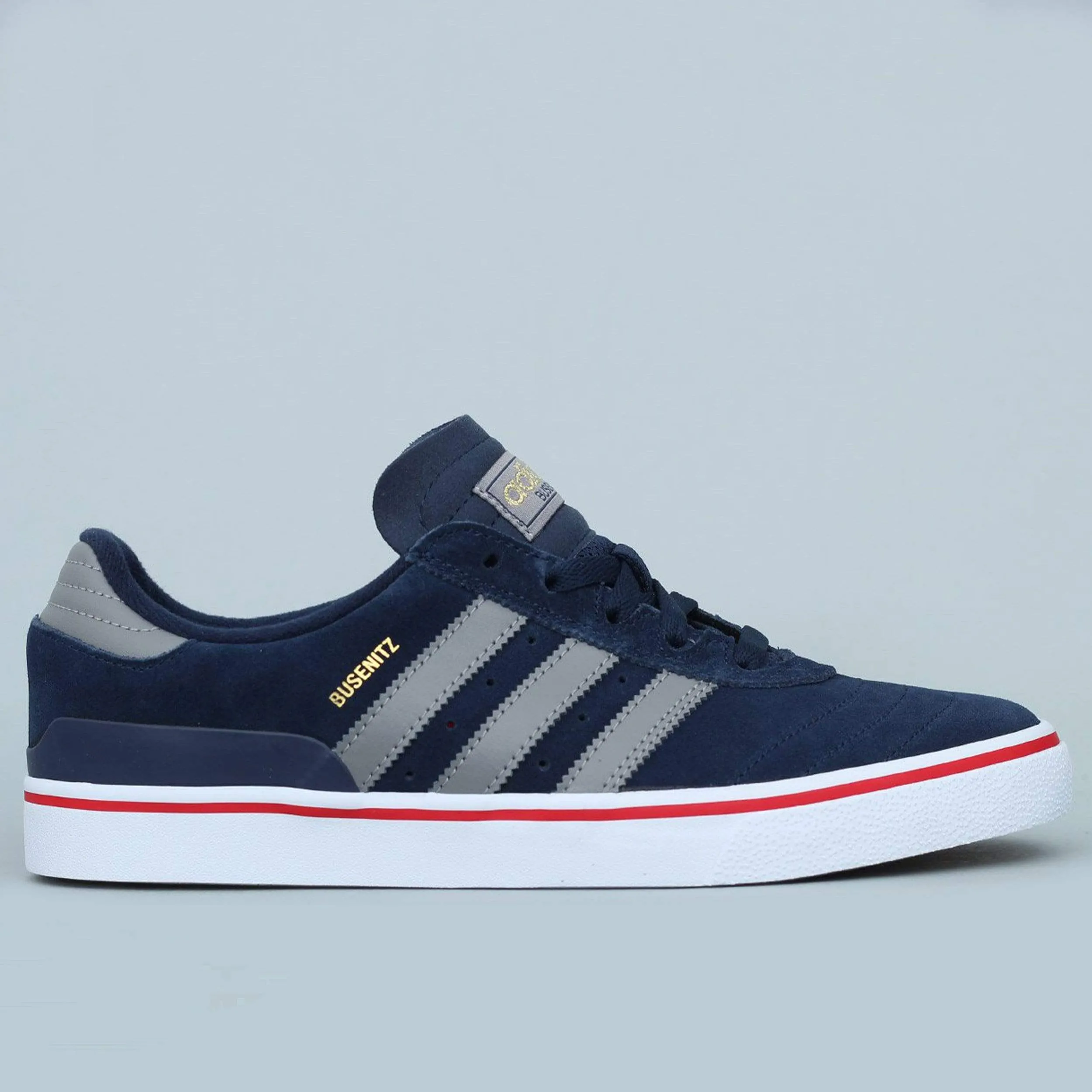 Adidas Busenitz Vulc Shoes Collegiate Navy / Ch Solid Grey / Scarlet