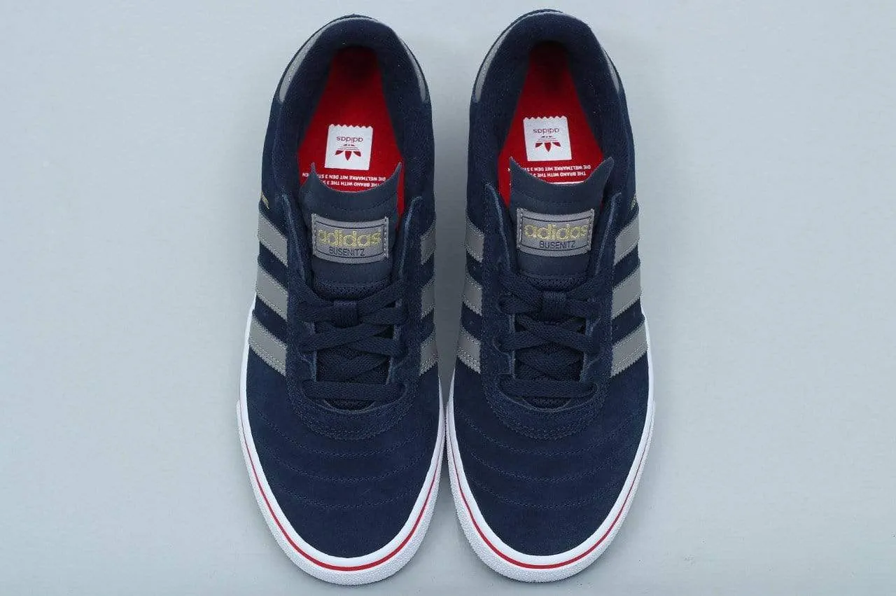 Adidas Busenitz Vulc Shoes Collegiate Navy / Ch Solid Grey / Scarlet