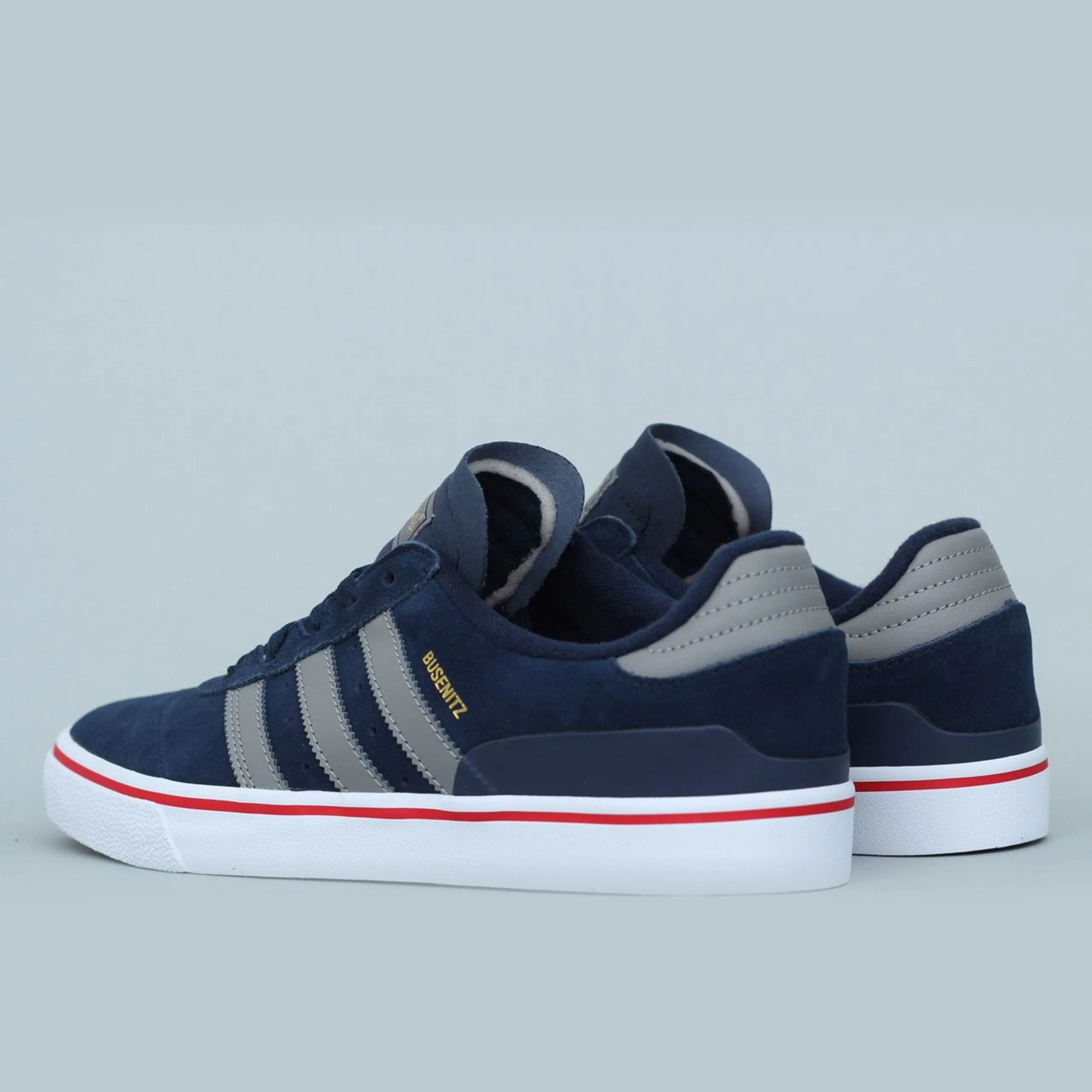 Adidas Busenitz Vulc Shoes Collegiate Navy / Ch Solid Grey / Scarlet