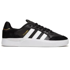 Adidas Tyshawn Low Skateboard Shoe - Core Black/White/Gold Metallic