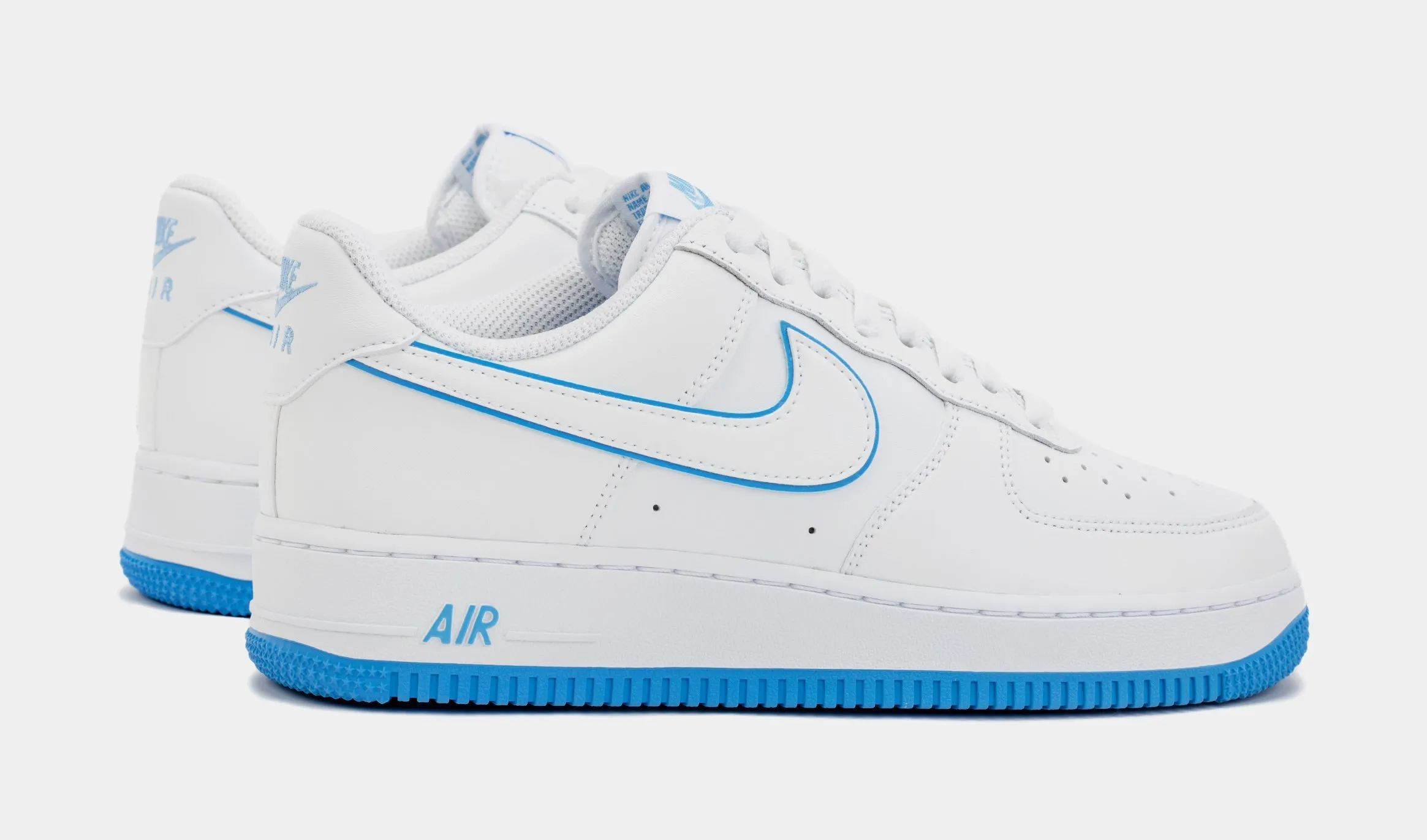 Air Force 1 '07 University Blue Mens Lifestyle Shoes (White/Blue)