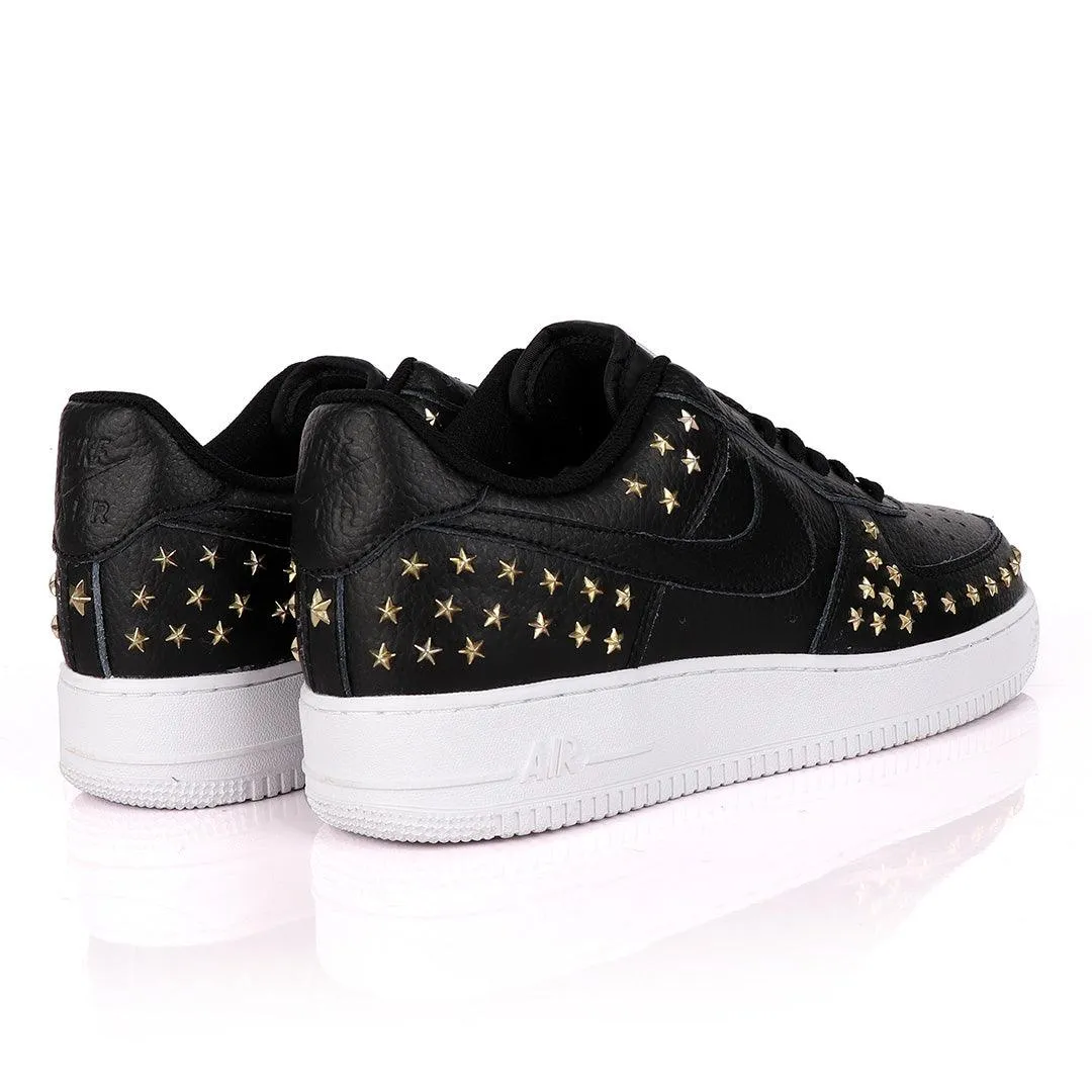 Air Force 1 Low Stars Sneaker Shoes -Black