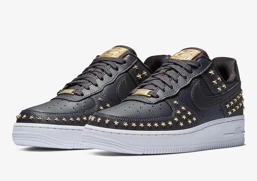 Air Force 1 Low Stars Sneaker Shoes -Black