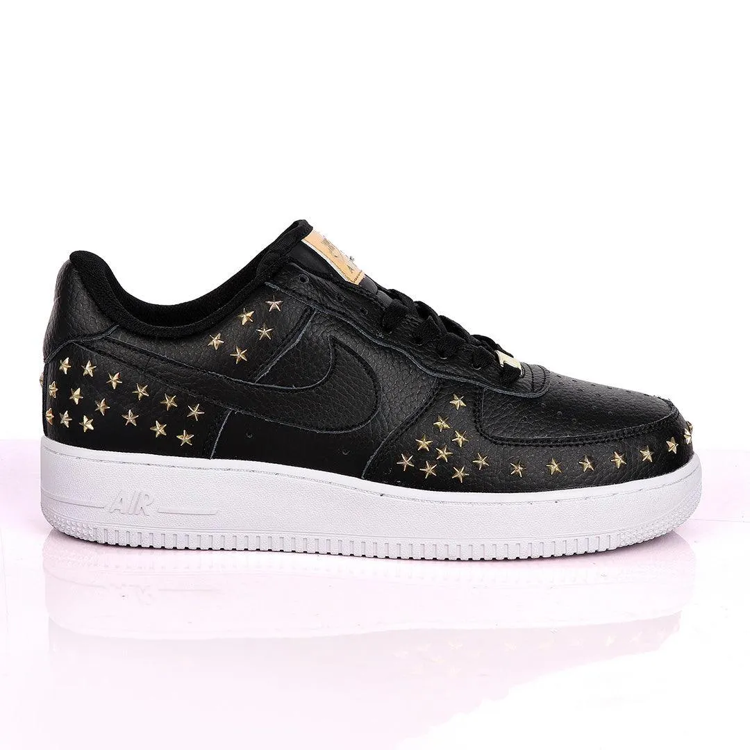 Air Force 1 Low Stars Sneaker Shoes -Black