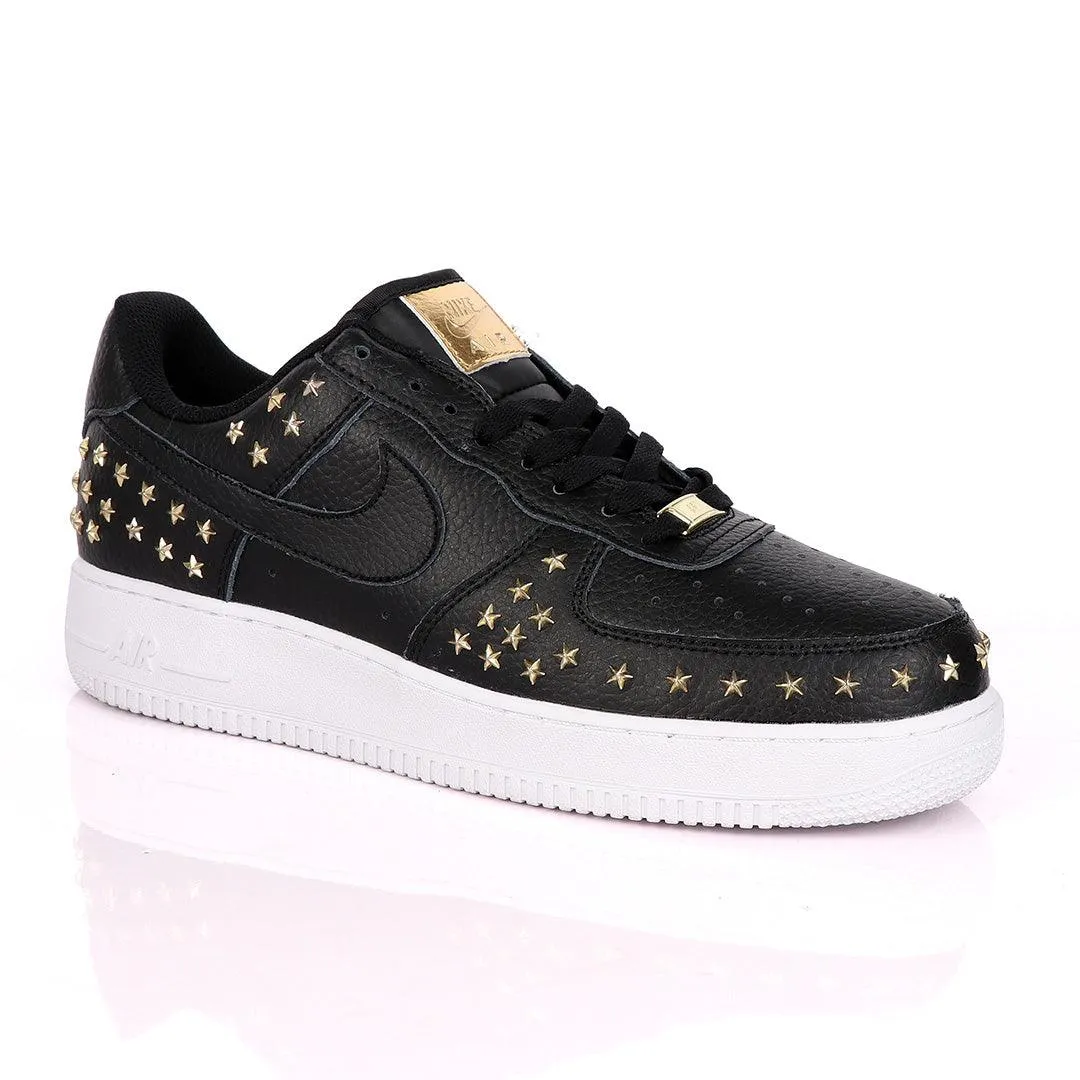 Air Force 1 Low Stars Sneaker Shoes -Black