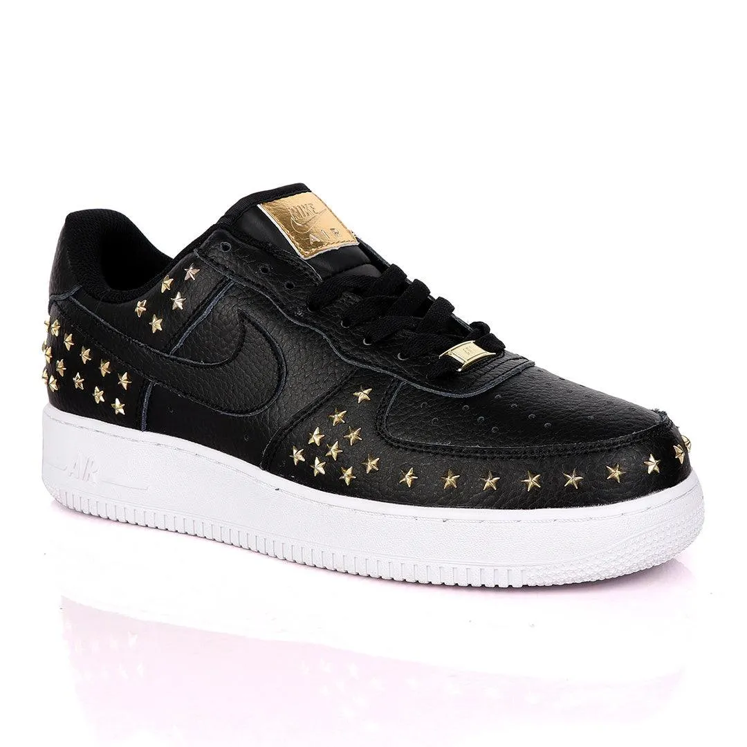 Air Force 1 Low Stars Sneaker Shoes -Black