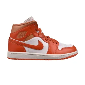 Air Jordan 1 Mid "Cosmic Clay" Women's Shoes Summit White-Amber Brown