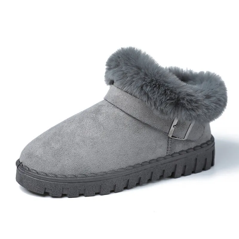 Ankle Snow Round Toe Suede Casual Boots