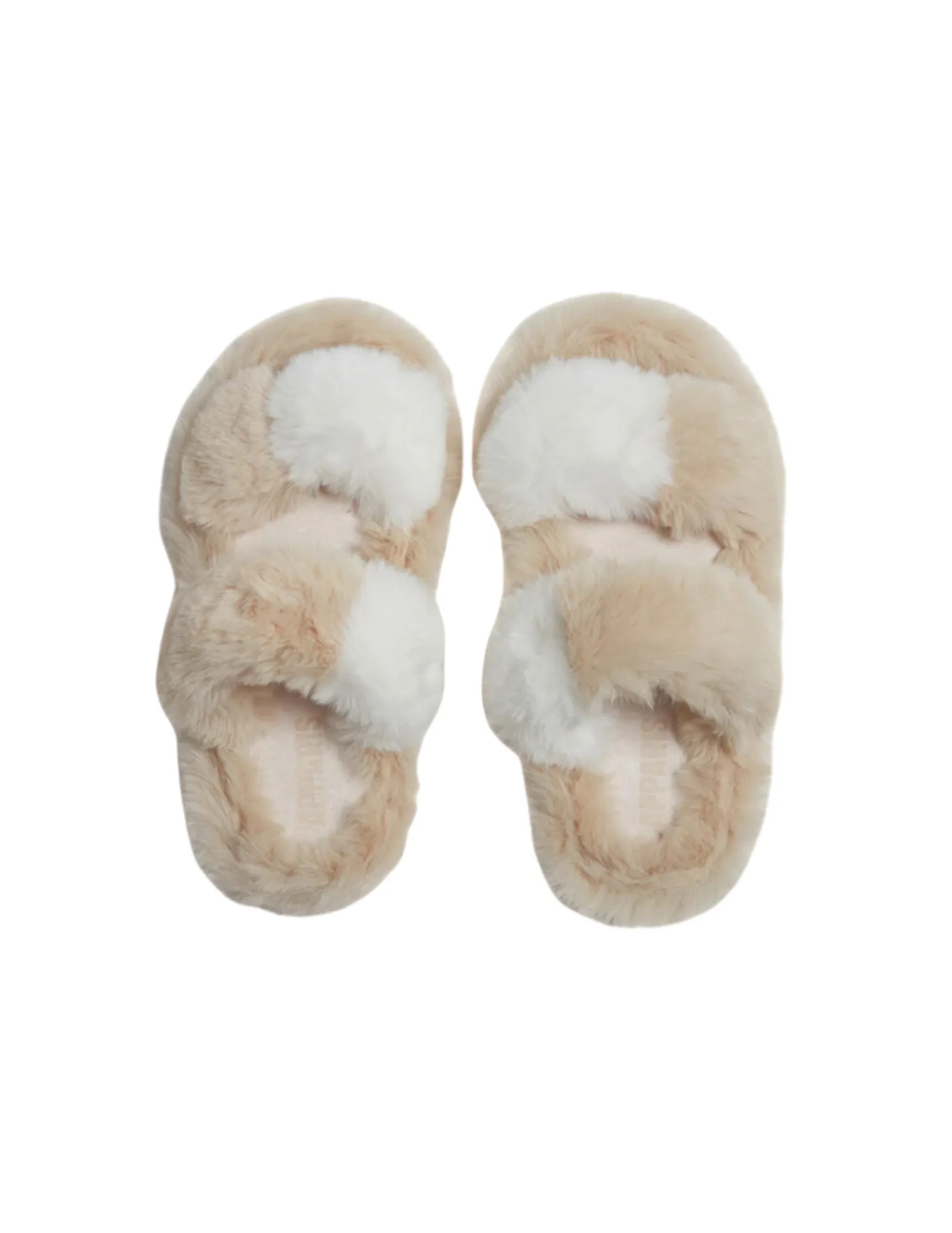 Apparis Lois Ivory & Latte Slippers