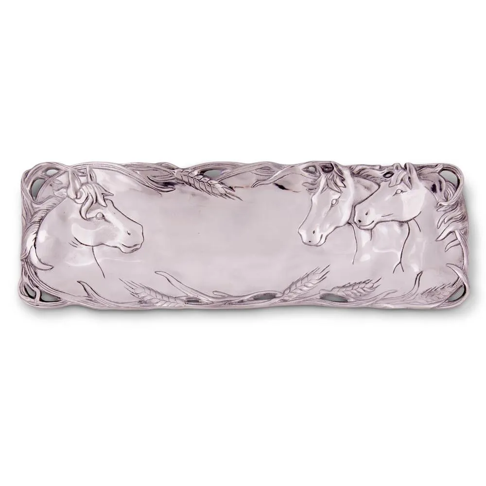 Arthur Court Horse Oblong Tray