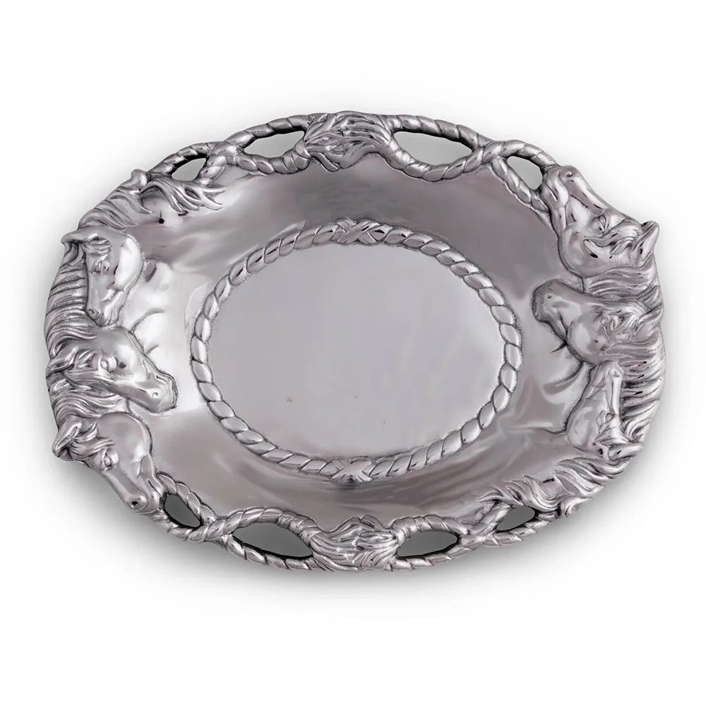Arthur Court Horse Oval Tray