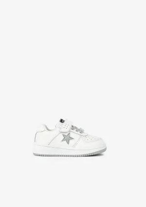Baby's Unisex White Star With Lights Sneakers