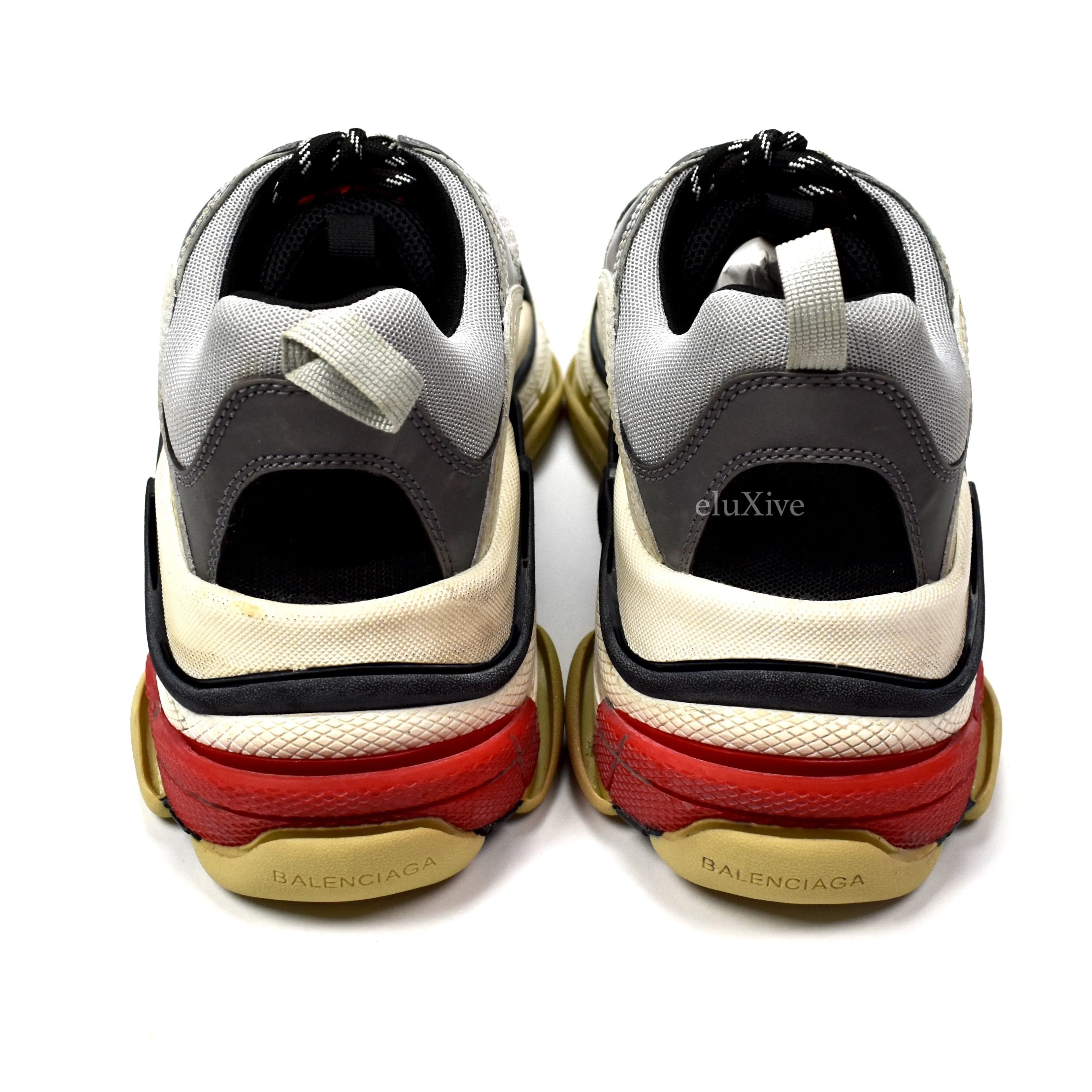 Balenciaga - SS18 Triple S Trainer (Silver/Red)
