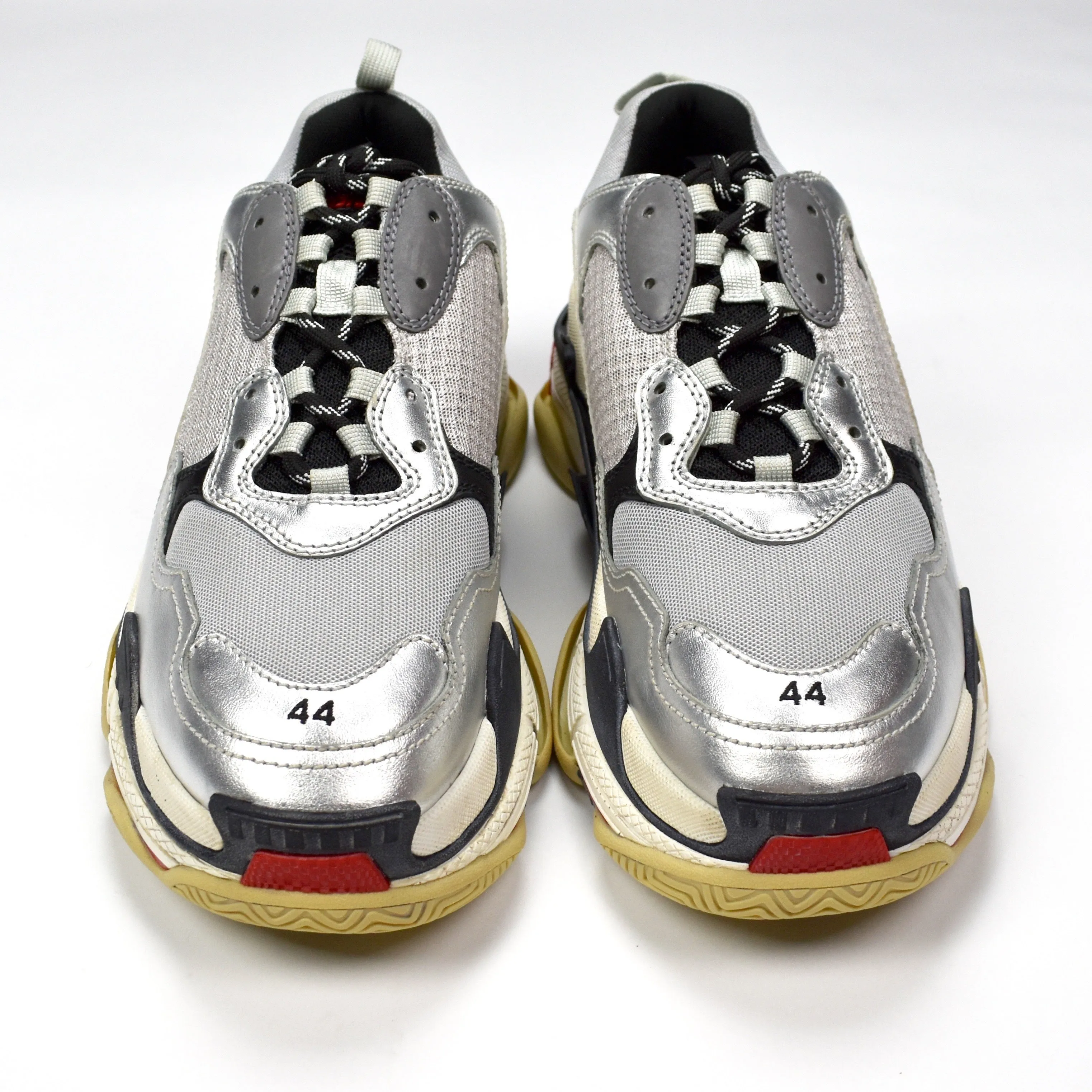 Balenciaga - SS18 Triple S Trainer (Silver/Red)