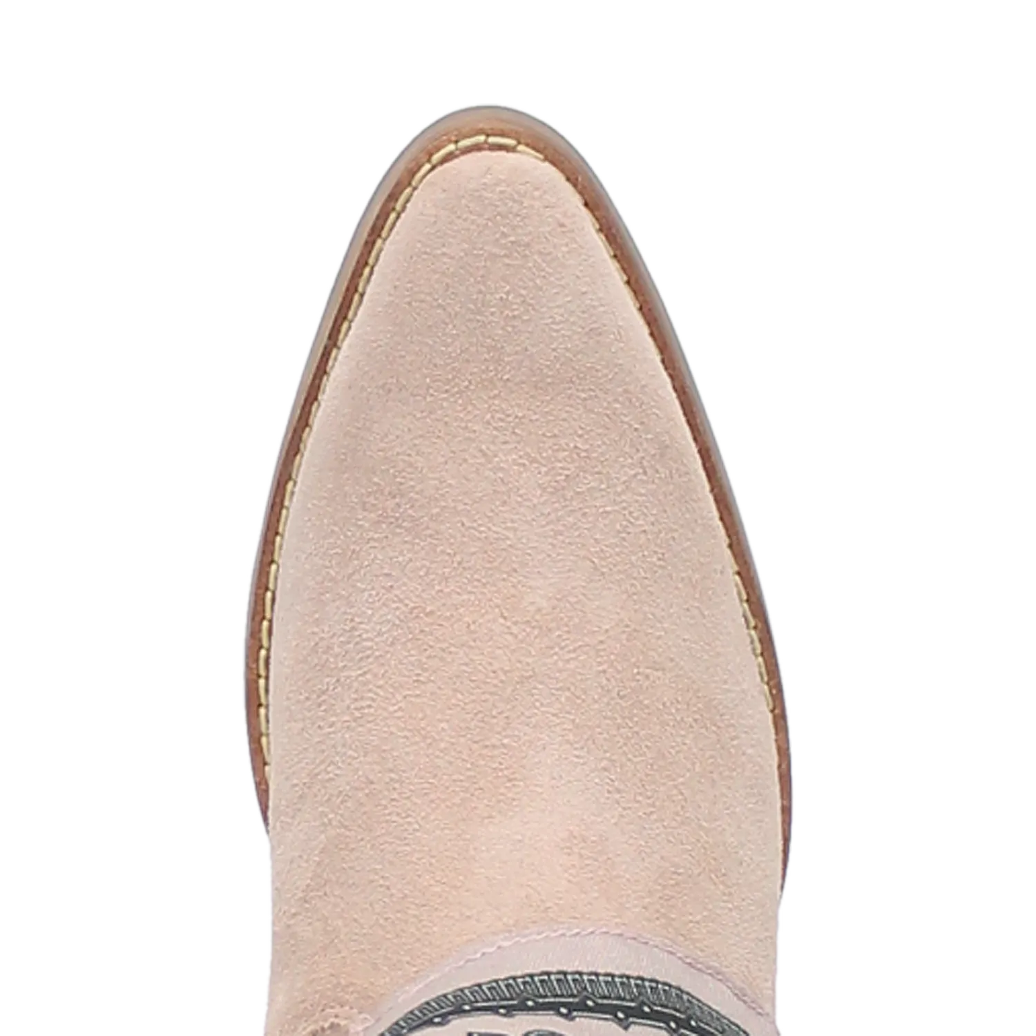 Bandida Sand Suede Silver Concho Bandana Wrapped Booties (DS)