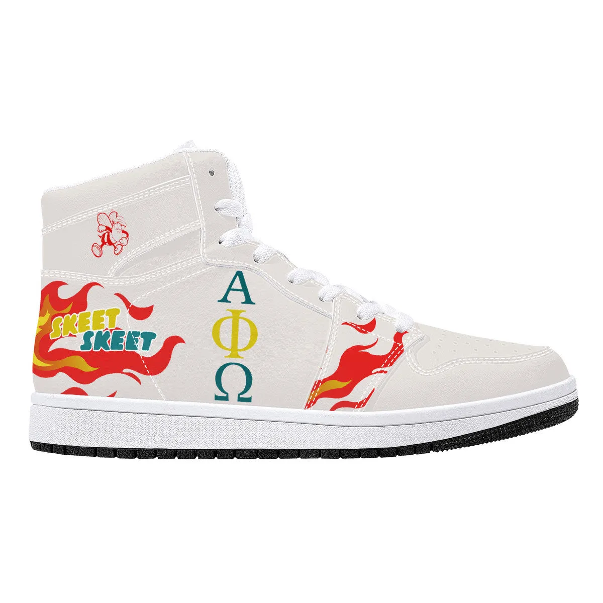 Be Who You Bee🐝 APO 🔥 Leather Sneakers - White