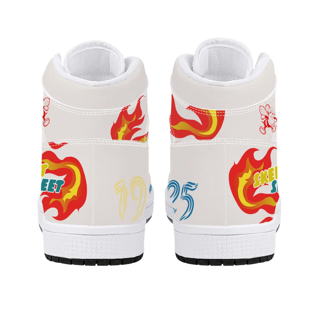 Be Who You Bee🐝 APO 🔥 Leather Sneakers - White