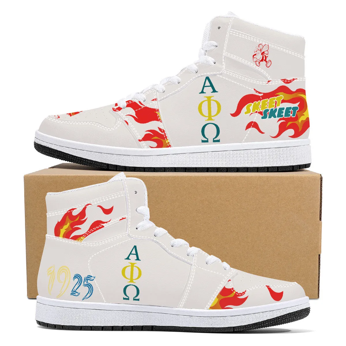 Be Who You Bee🐝 APO 🔥 Leather Sneakers - White