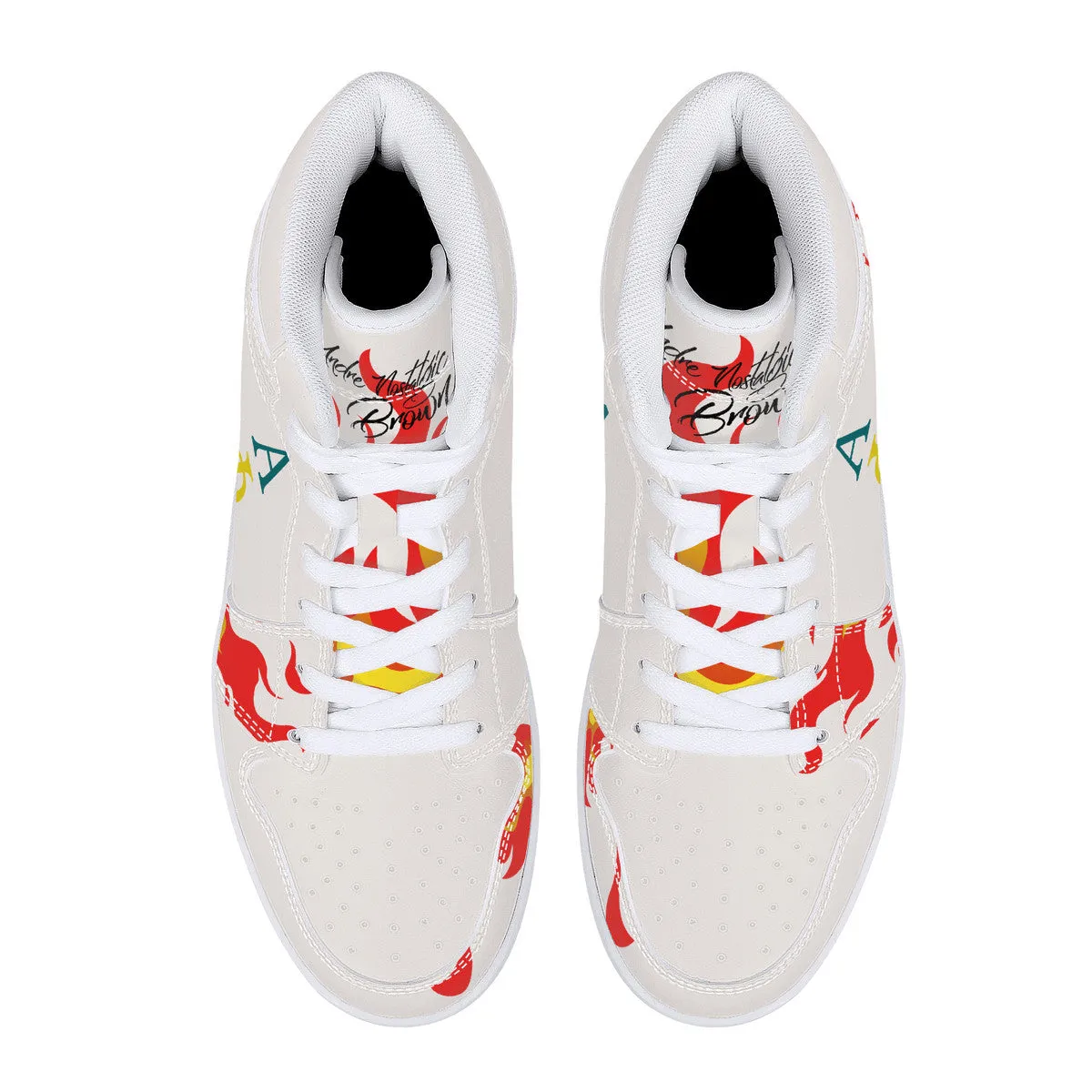 Be Who You Bee🐝 APO 🔥 Leather Sneakers - White