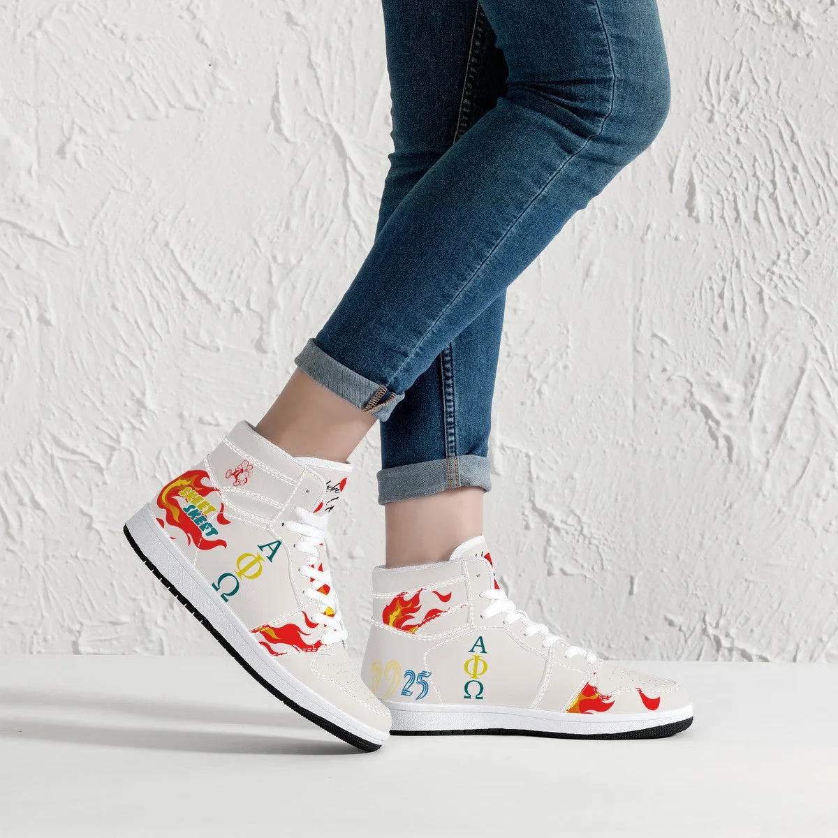 Be Who You Bee🐝 APO 🔥 Leather Sneakers - White