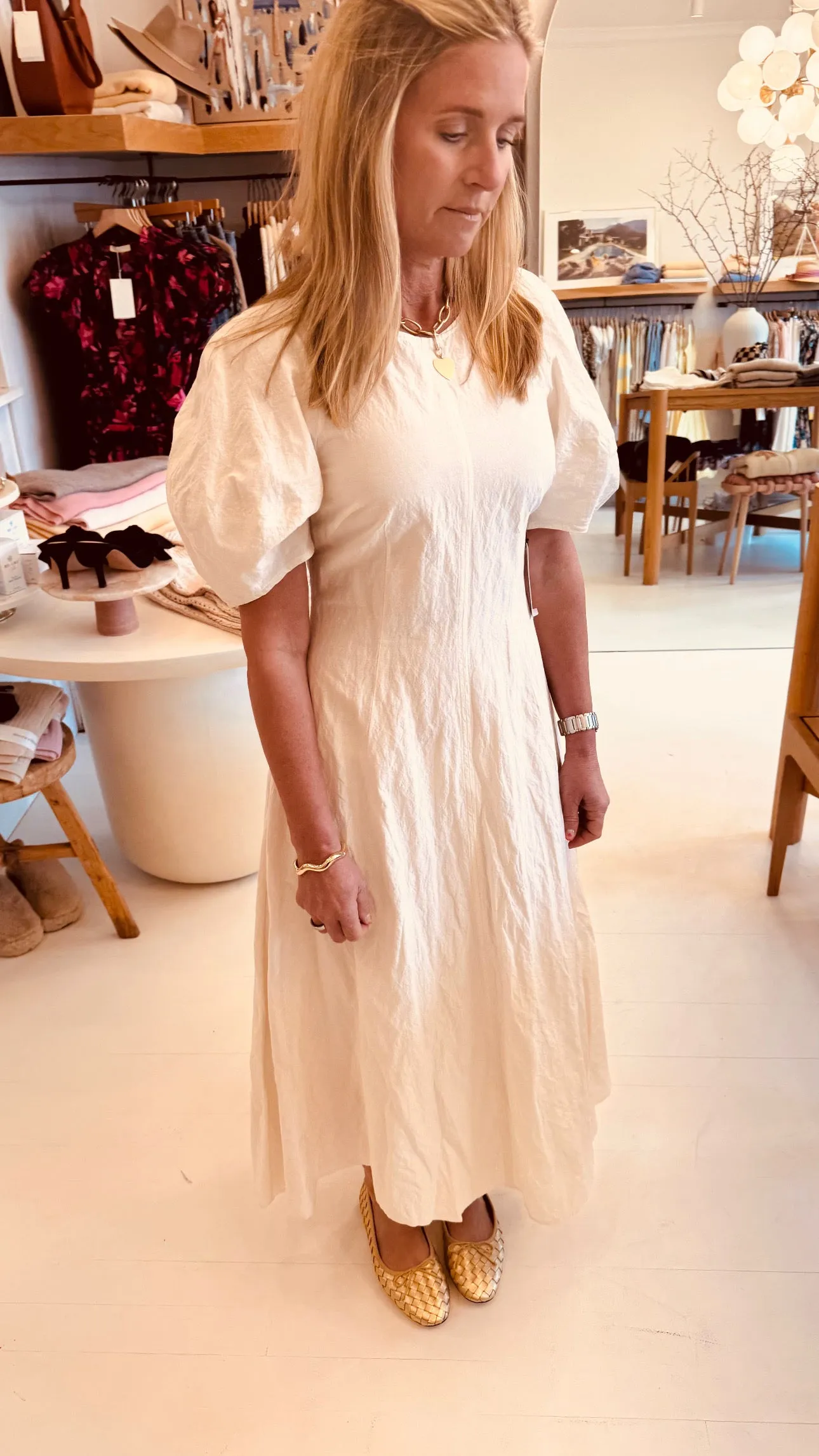 Bettina Maxi Cream Dress