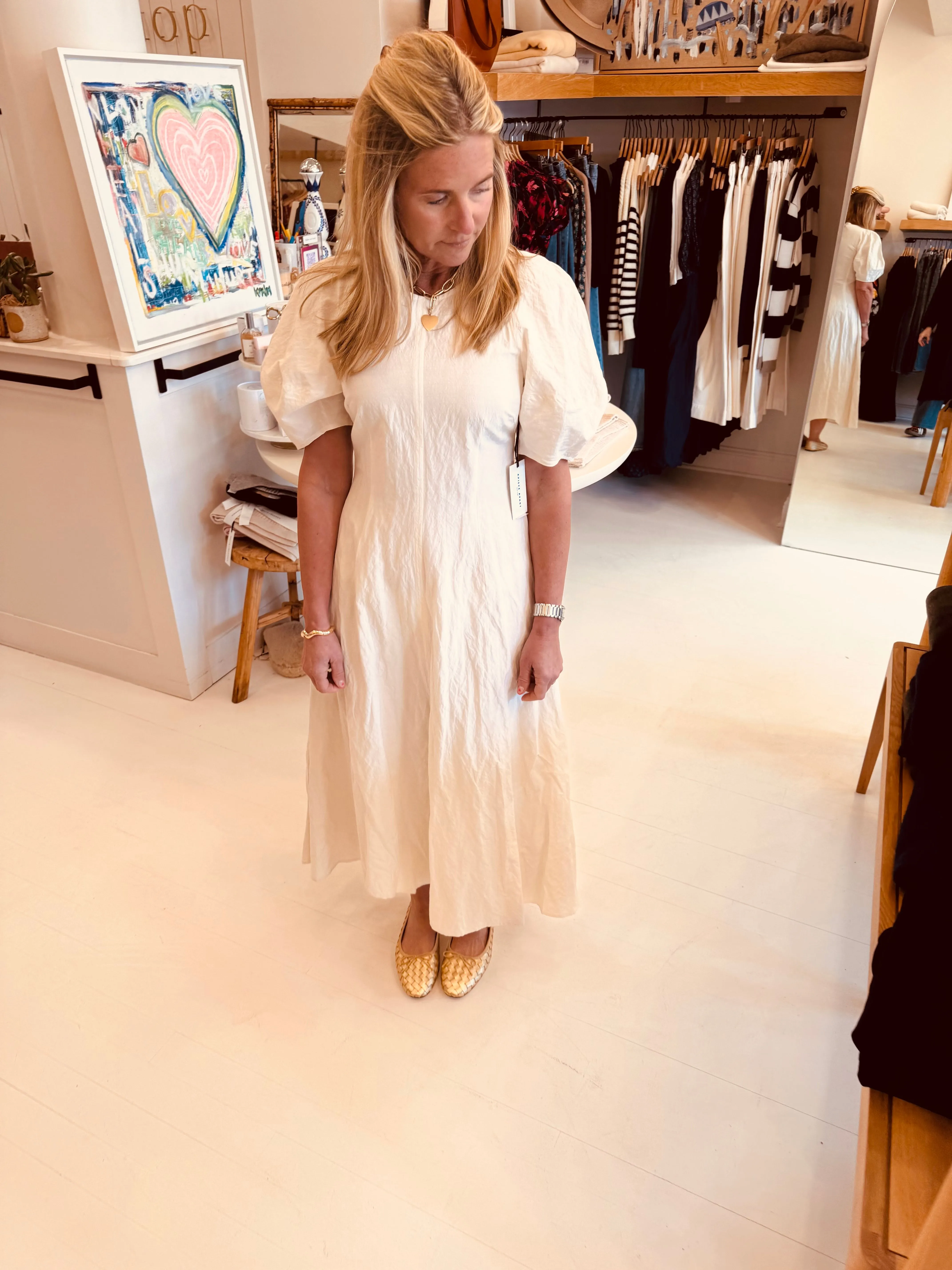 Bettina Maxi Cream Dress