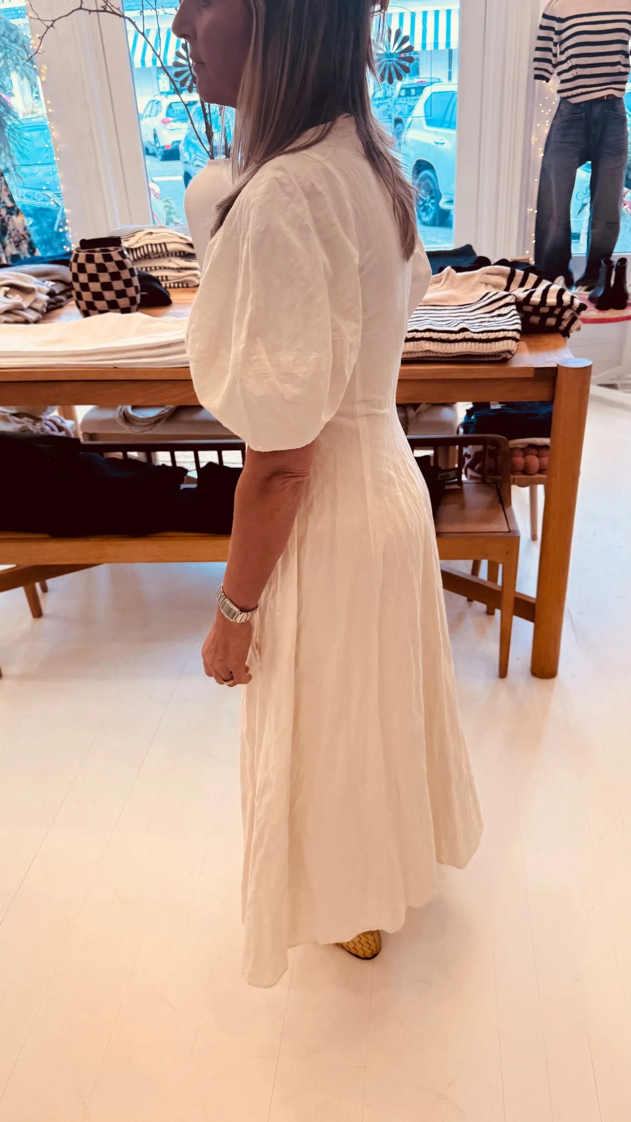 Bettina Maxi Cream Dress