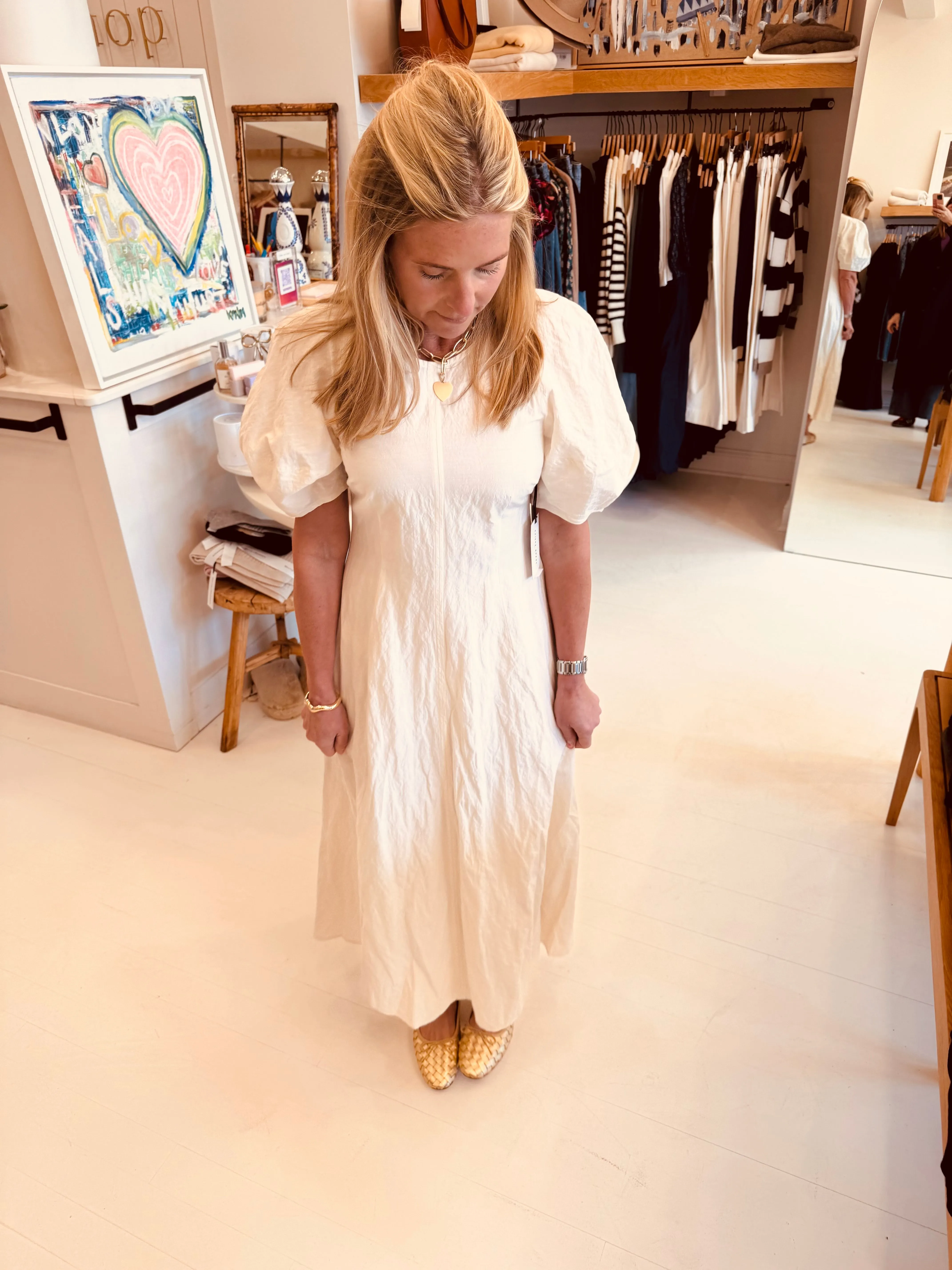 Bettina Maxi Cream Dress
