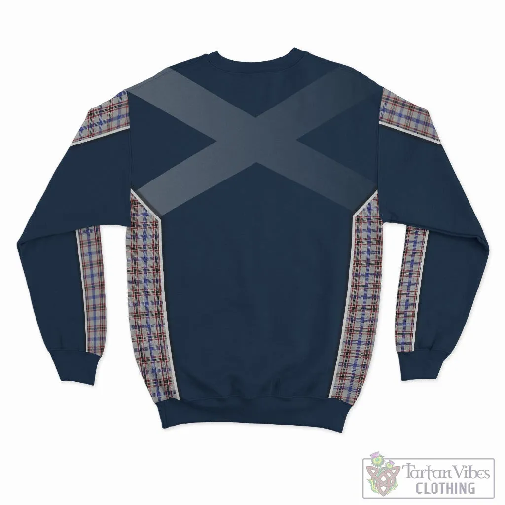 Boswell Tartan Sweatshirt with Family Crest and Scottish Thistle Vibes Sport Style
