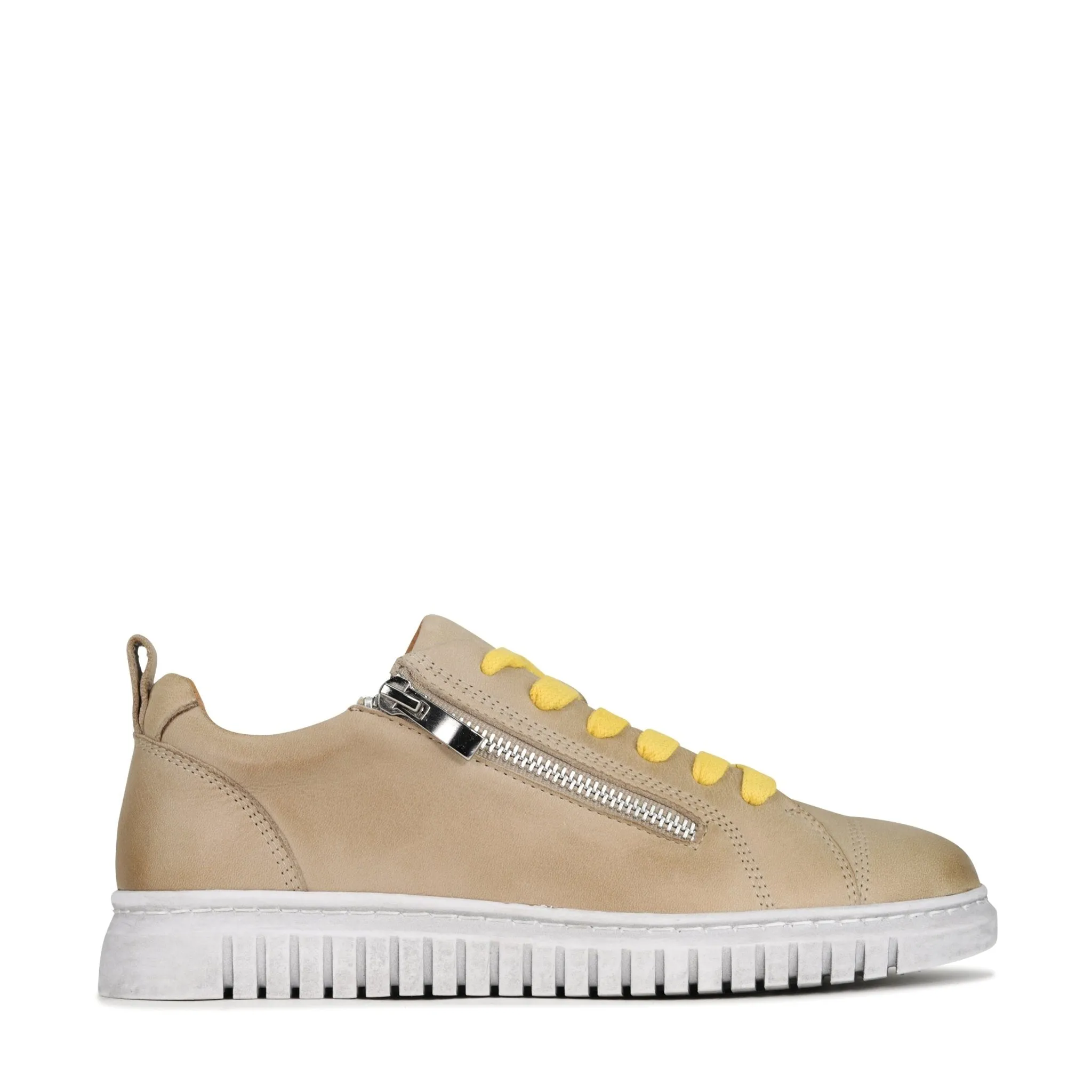 CLARENCE LEATHER LACE-UP SNEAKERS