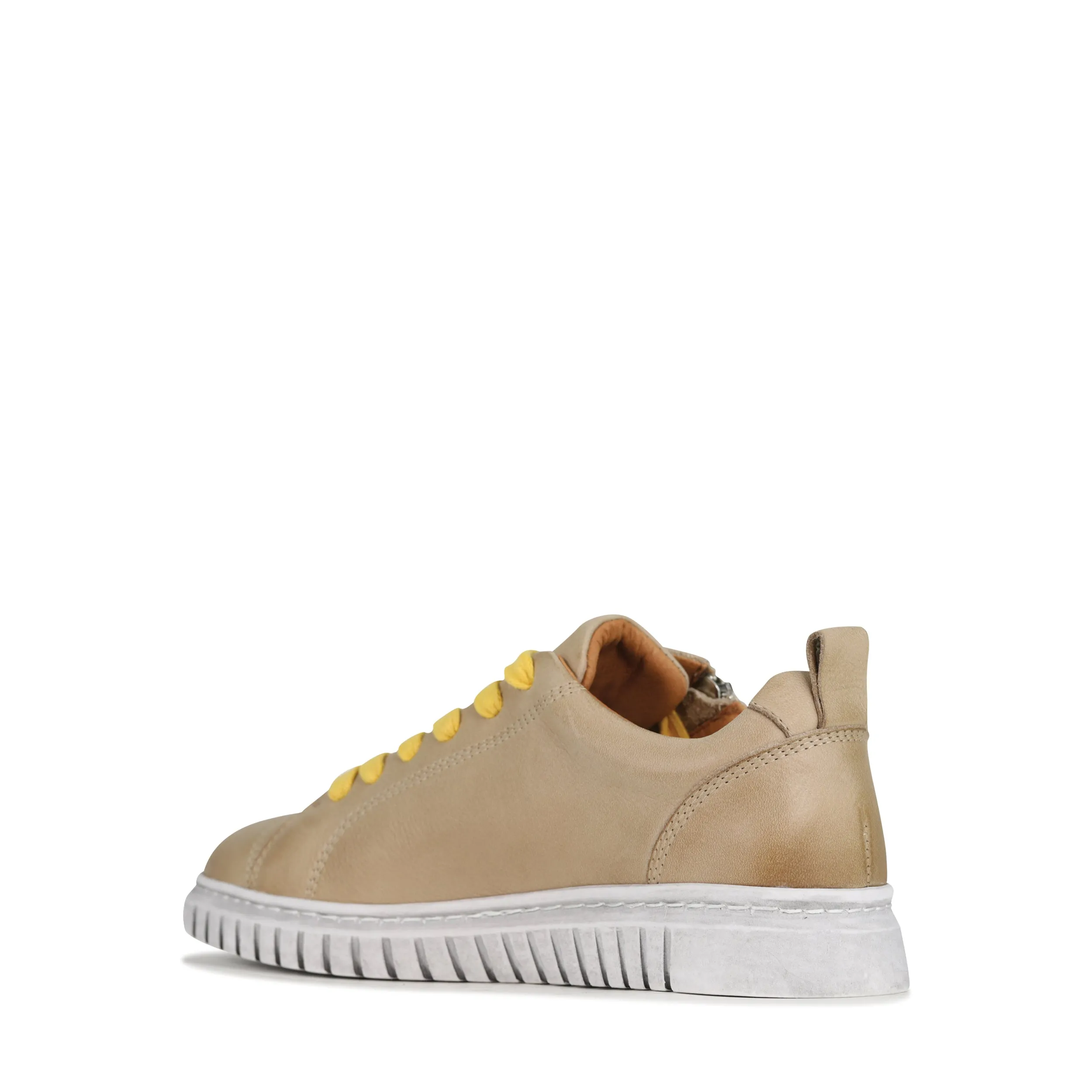 CLARENCE LEATHER LACE-UP SNEAKERS