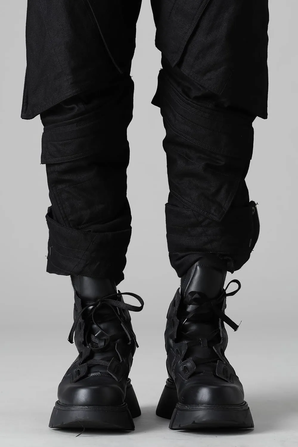 Cow Skin Boots  Black