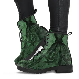 Cthullu Green Steampunk Boots (JPREG66)