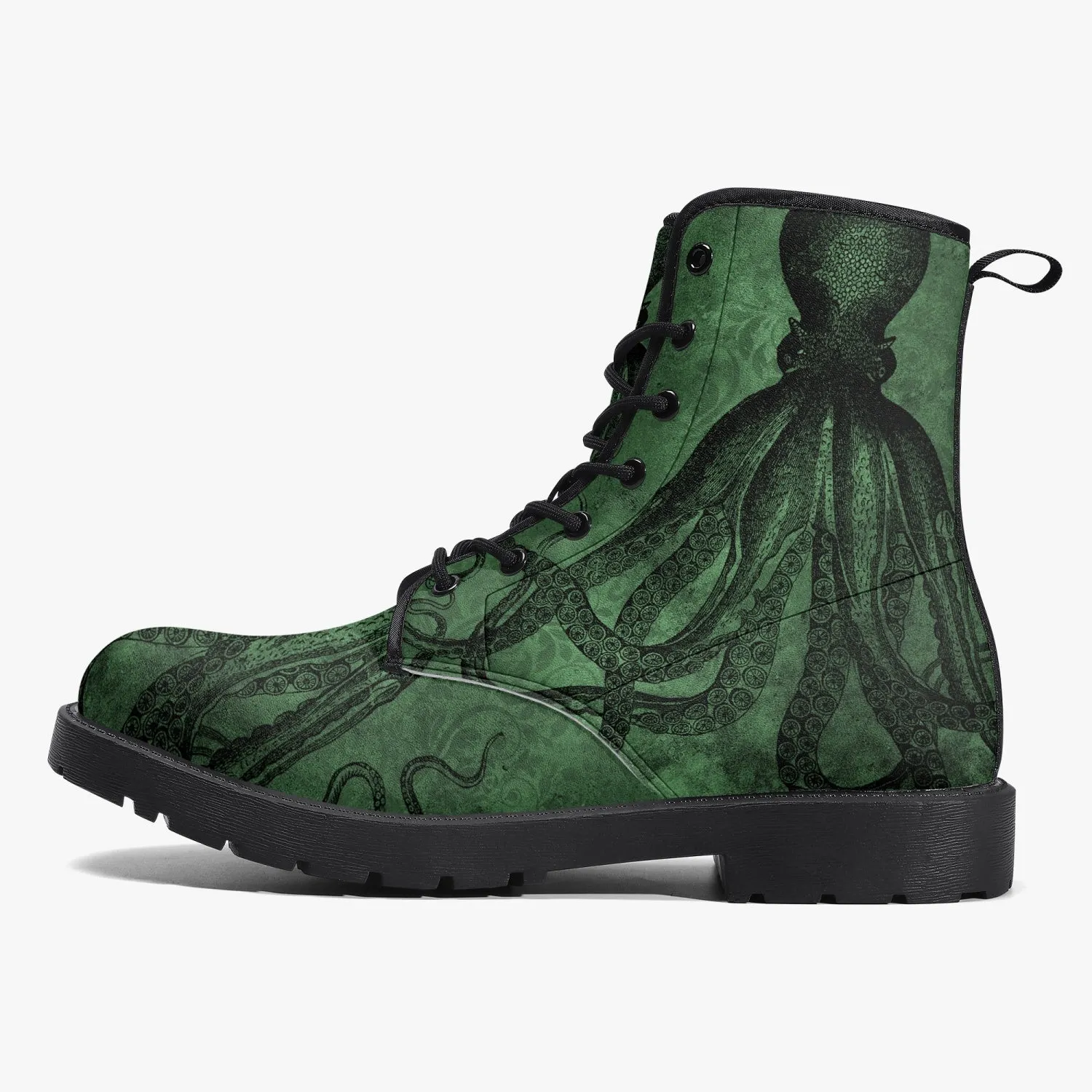 Cthullu Green Steampunk Boots (JPREG66)