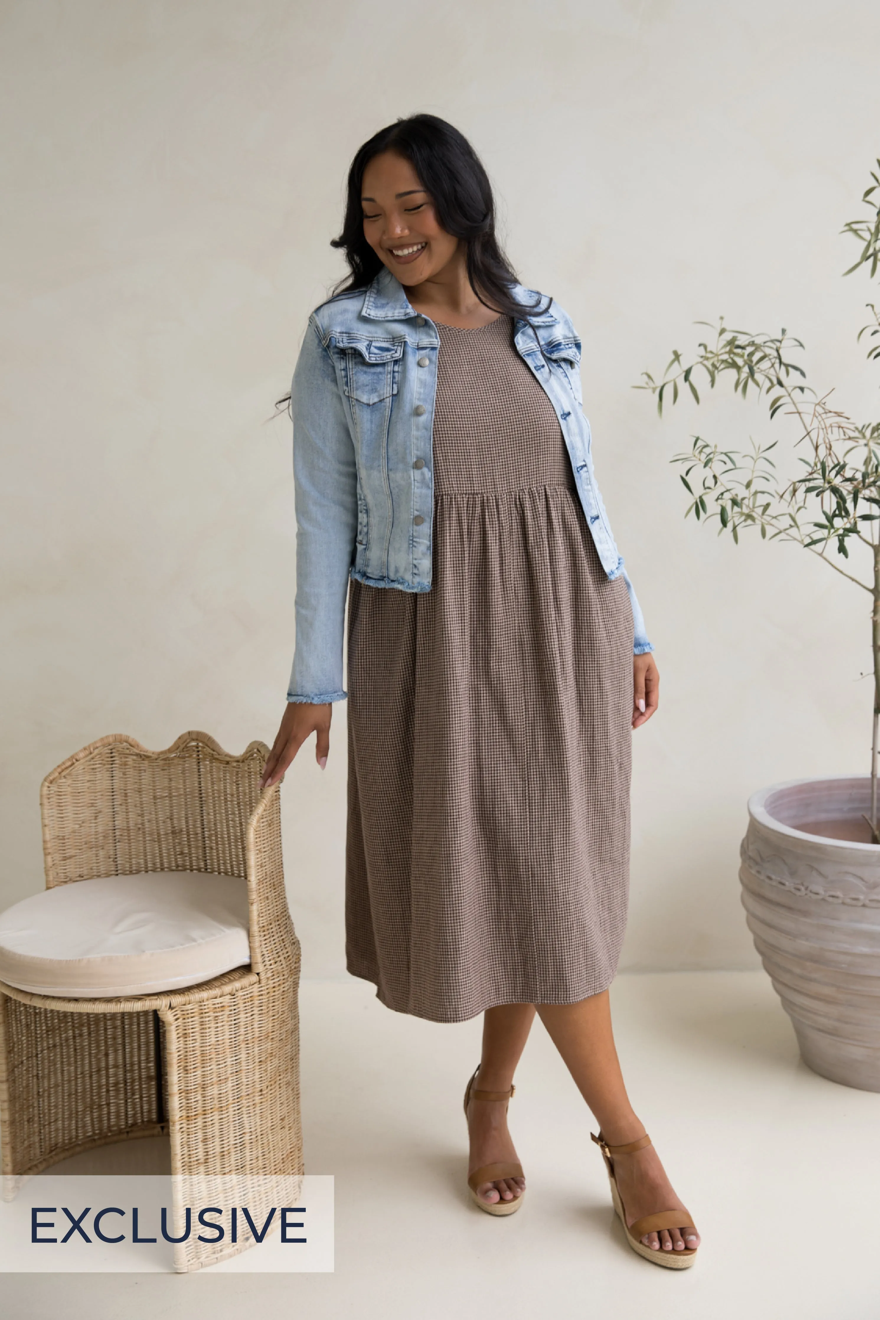 Darcy Dress | Chocolate Check
