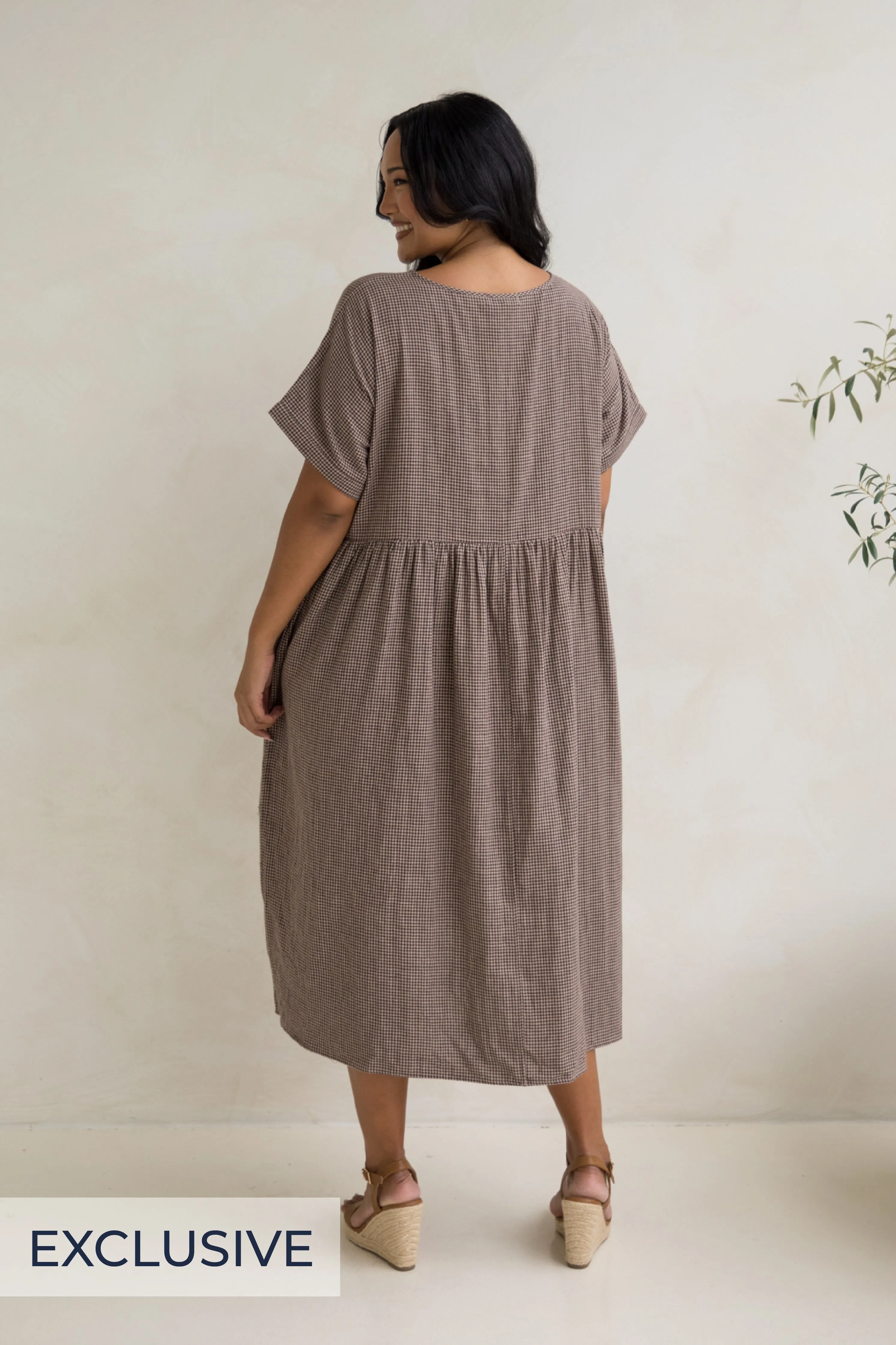Darcy Dress | Chocolate Check