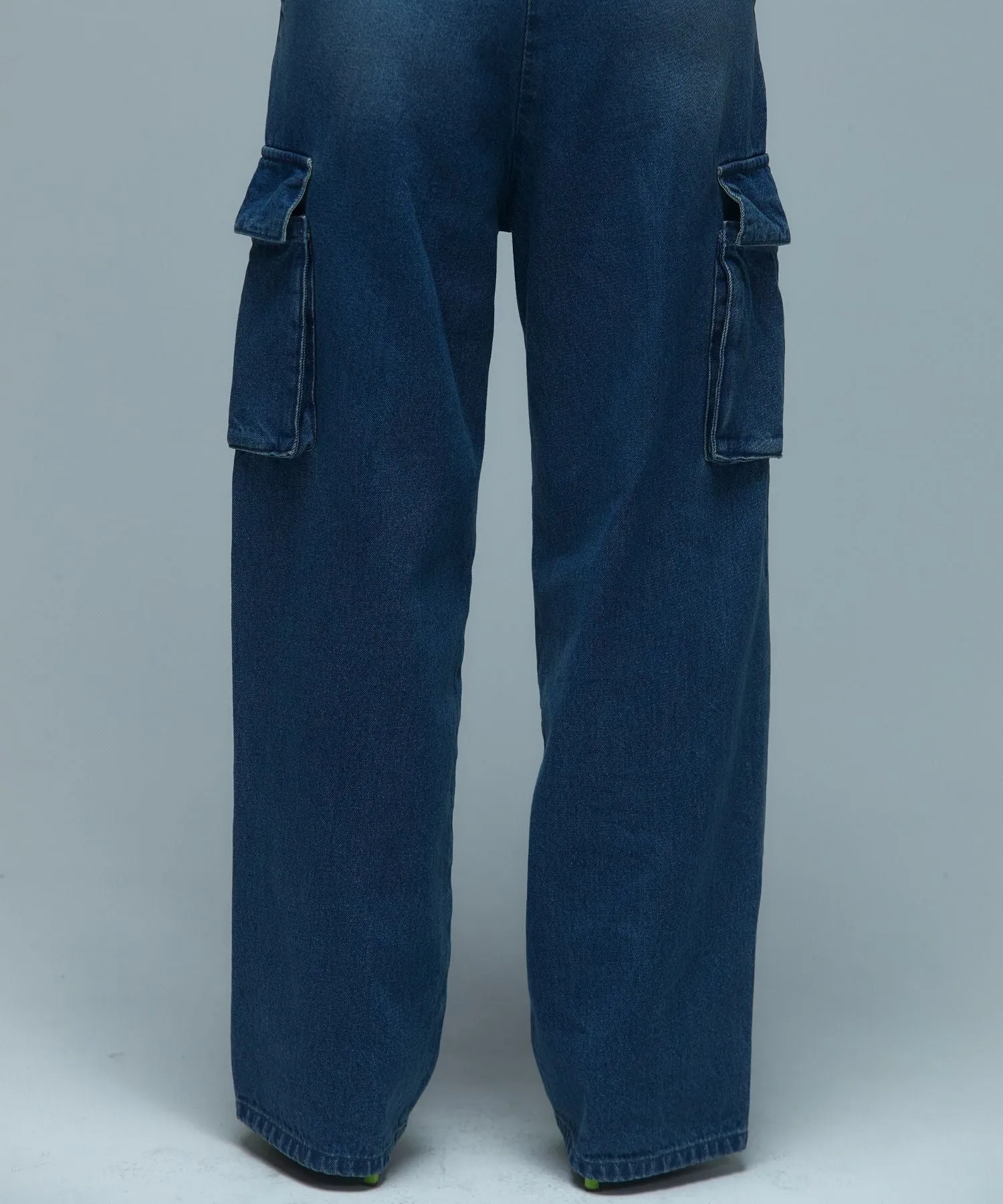 DENIM CARGO PANTS