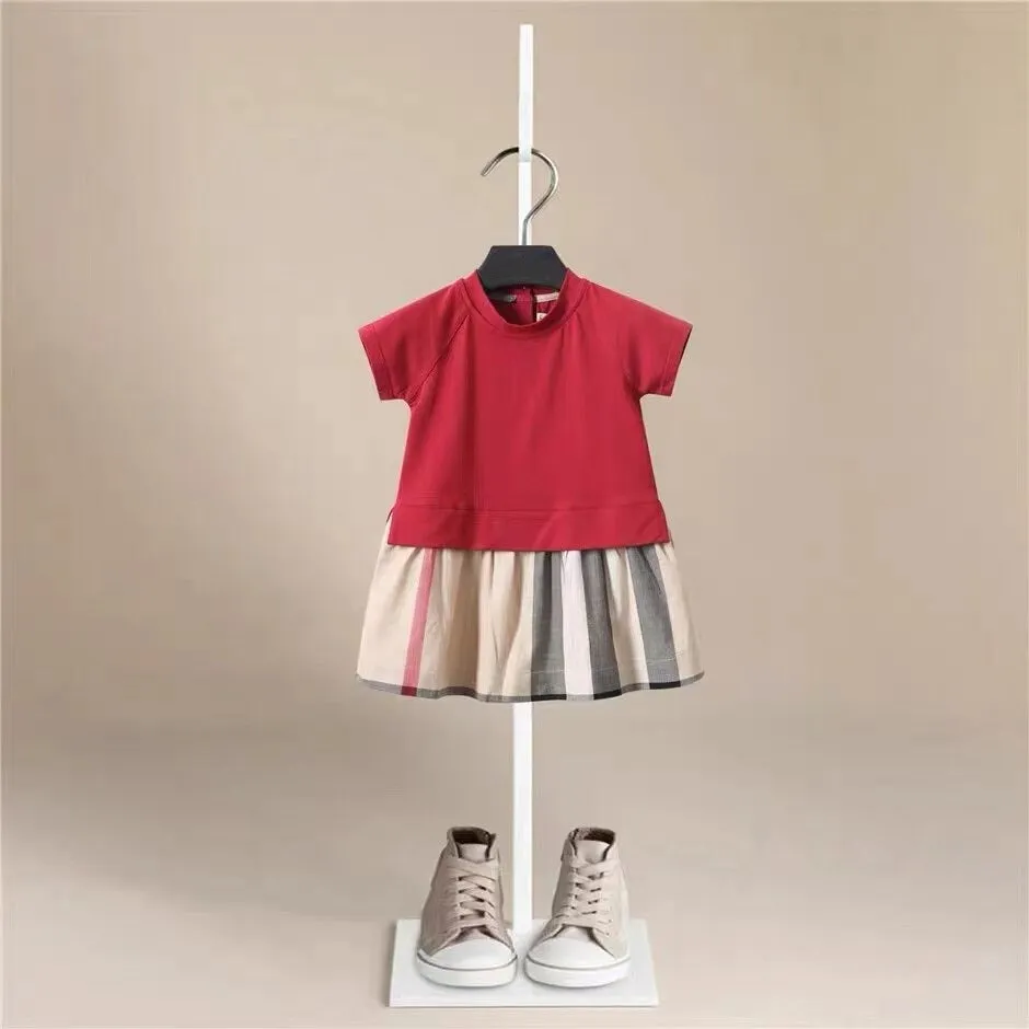 Eliza Cotton T-Shirt Plaid Dress