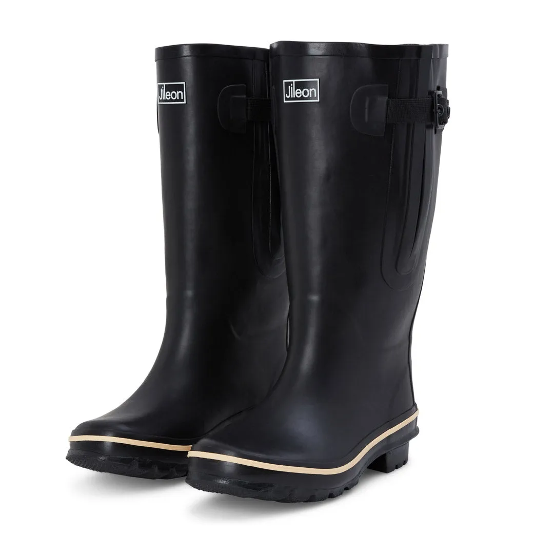 Extra Wide Calf Black Wellies - Wide in Foot and Ankle - Fit 40-57cm Calf