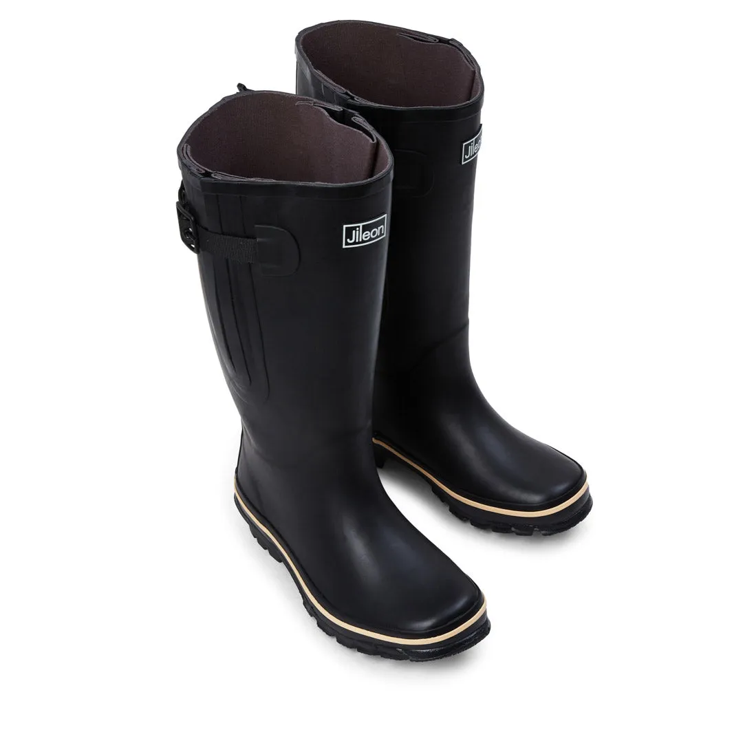 Extra Wide Calf Black Wellies - Wide in Foot and Ankle - Fit 40-57cm Calf