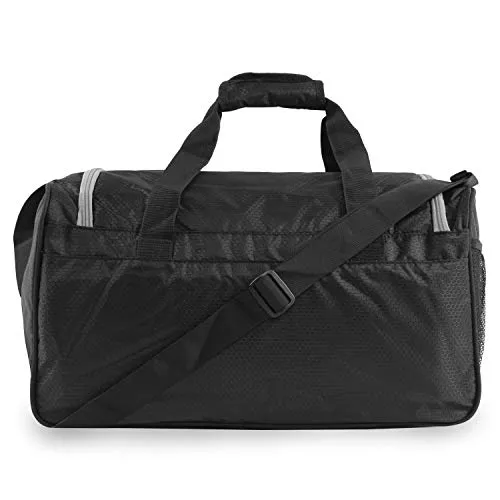Fila Ace 2 Small Duffel Gym Sports Bag, Black/Grey One Size