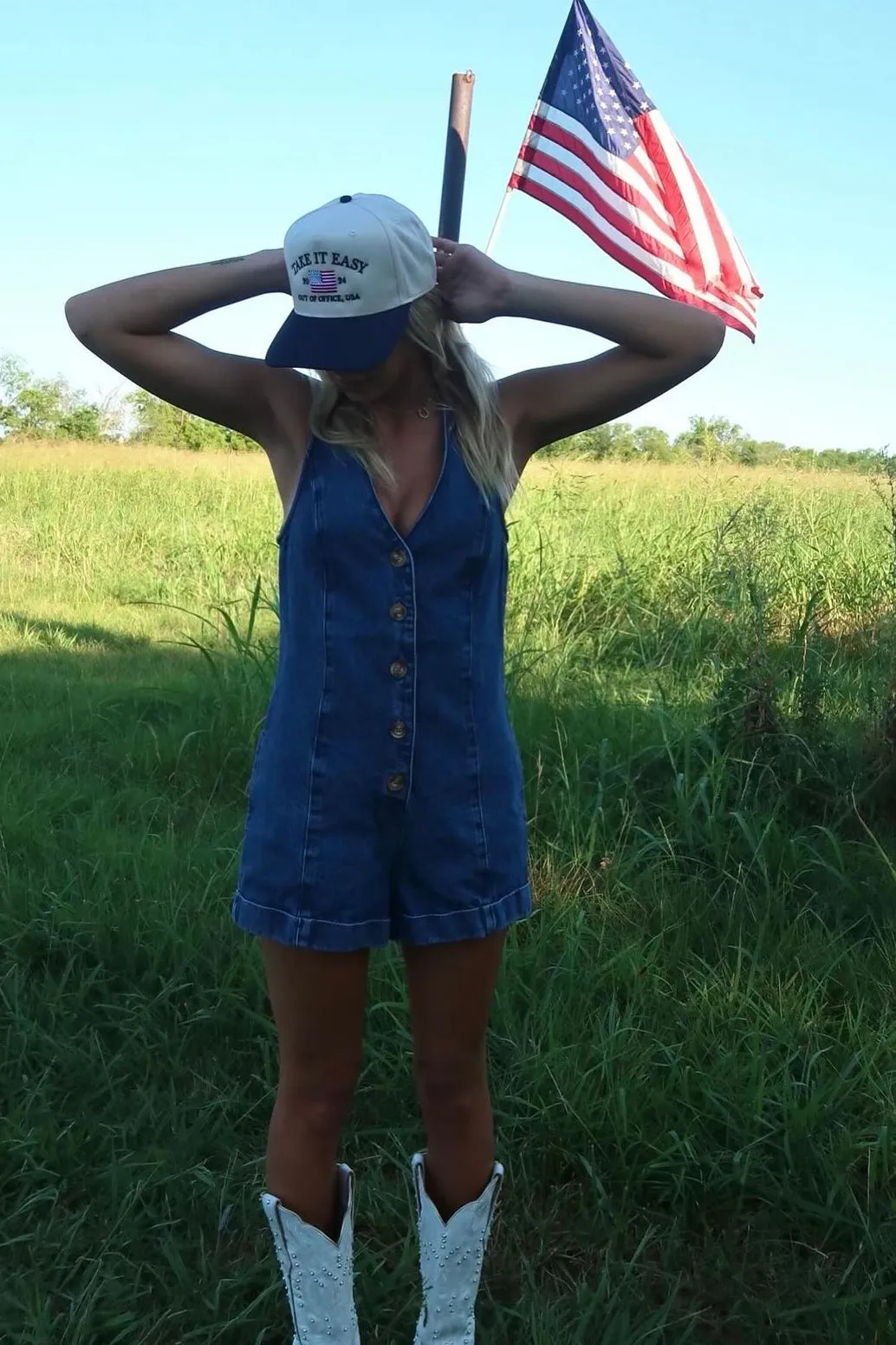 FINAL SALE!! San Diego Denim Romper by Show Me Your MuMu