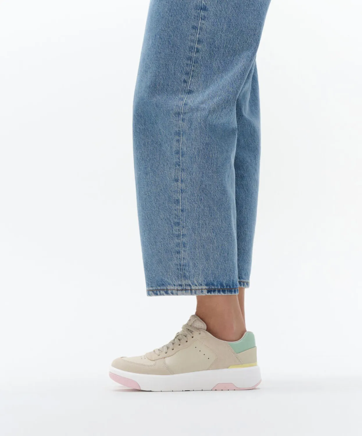 FitFlop Rally Evo Leather Sneaker Beige Multi