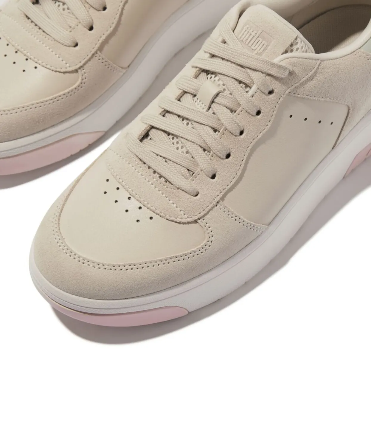 FitFlop Rally Evo Leather Sneaker Beige Multi