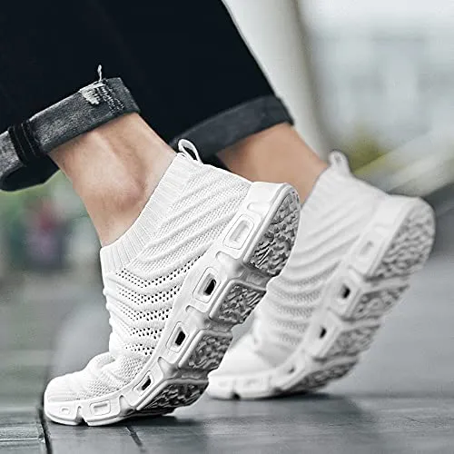 HANMUN Mens Trainers Road Running Shoes Mesh Lightweight Walking Shoes Athletic Gym Running Shoes